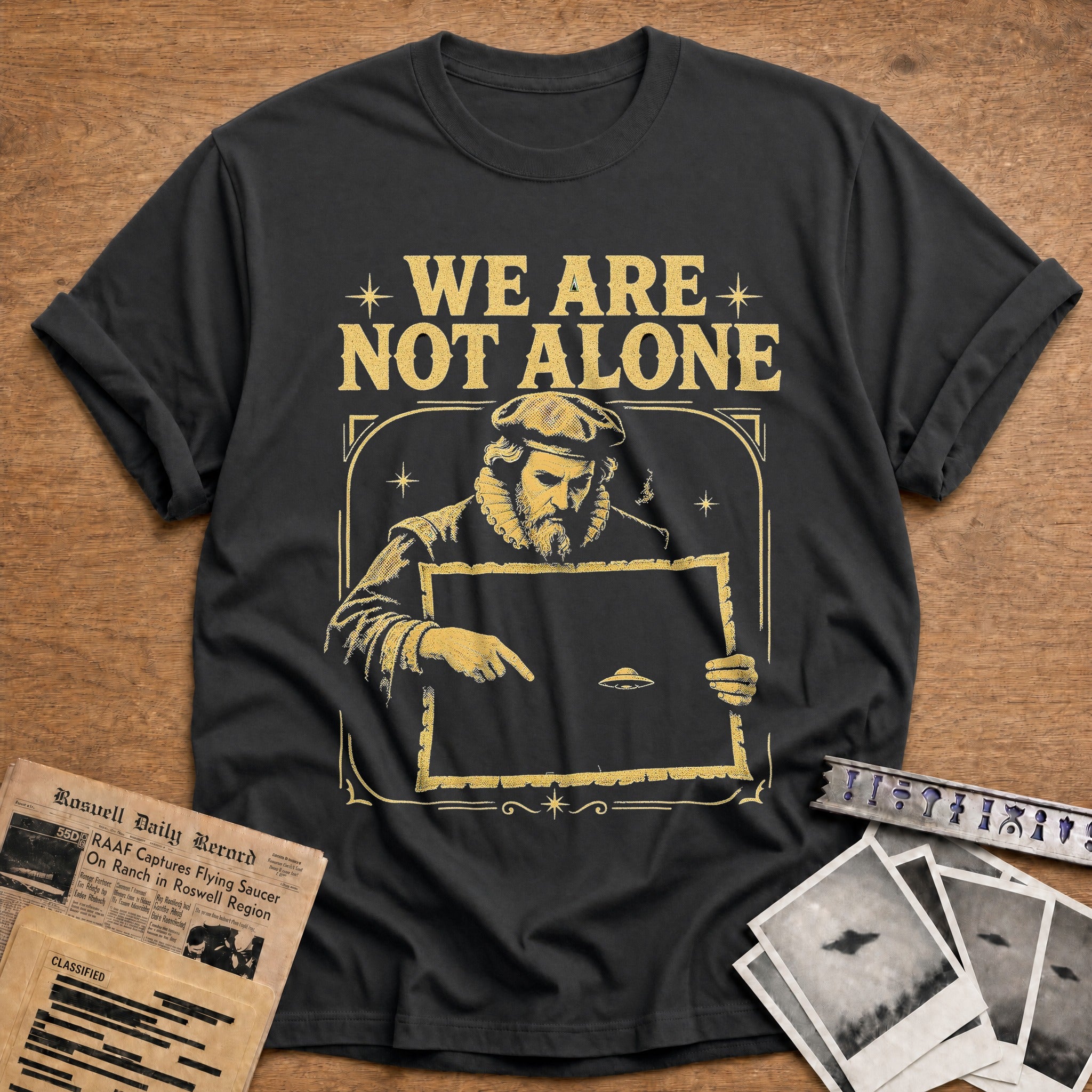 We Are Not Alone 01 - Charcoal