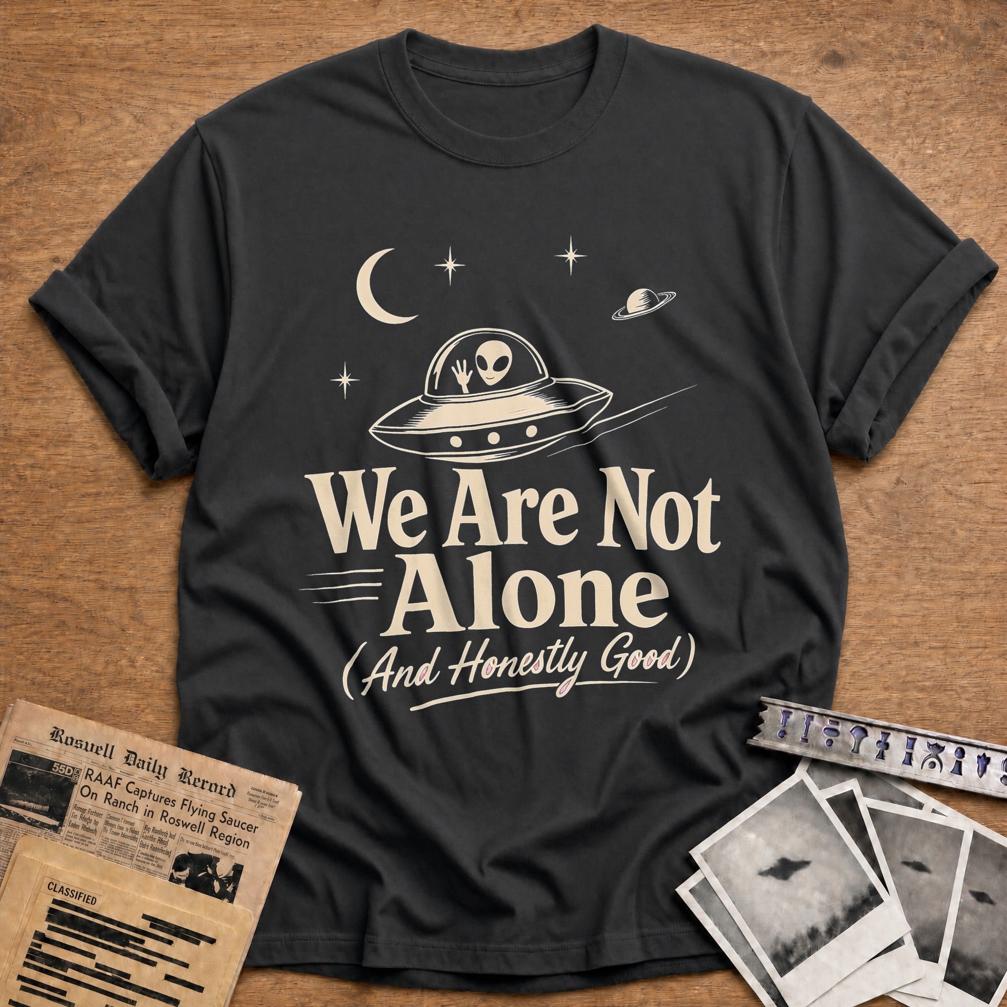 We Are Not Alone 02 - Charcoal