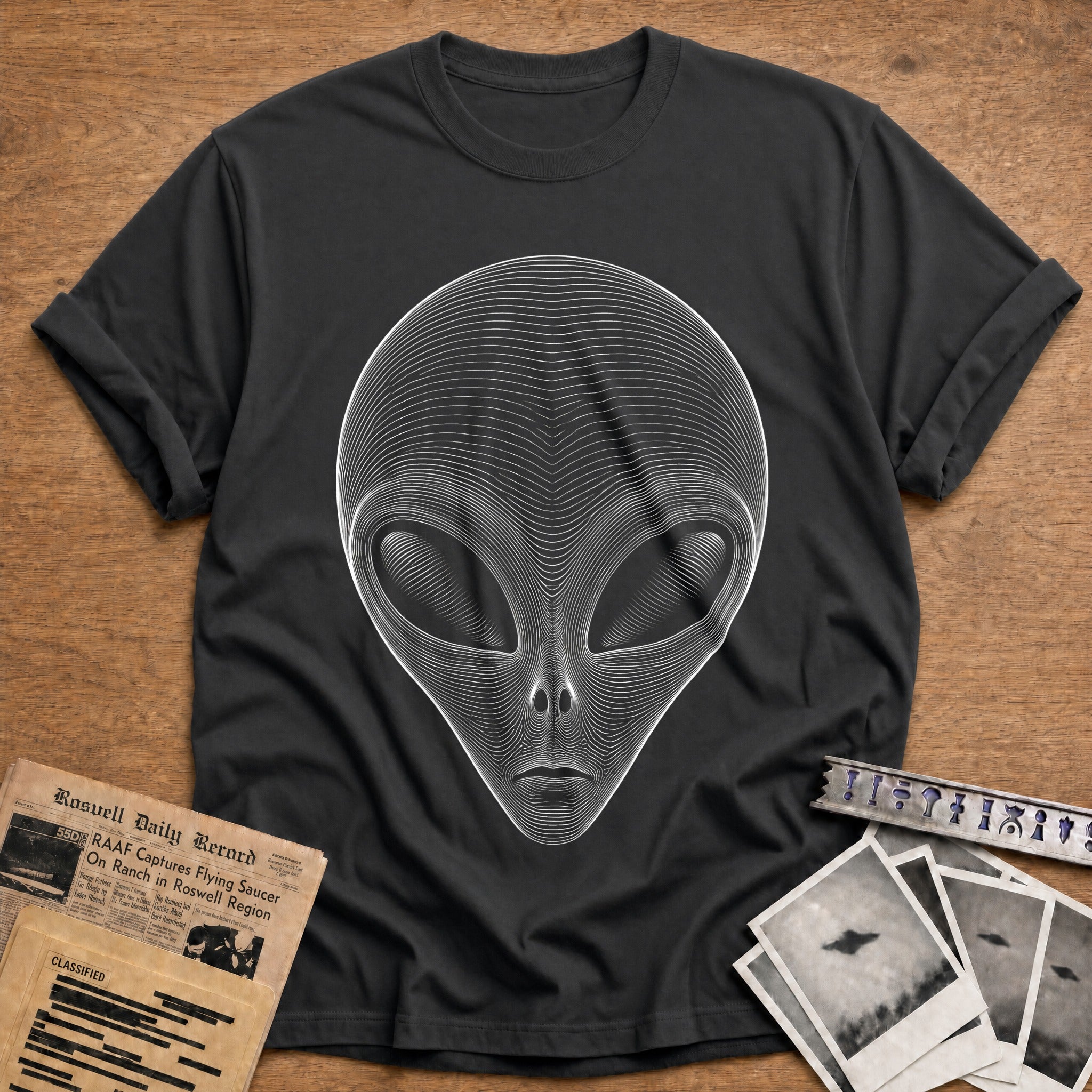 Wide Eyed Wonder T-Shirt - Charcoal