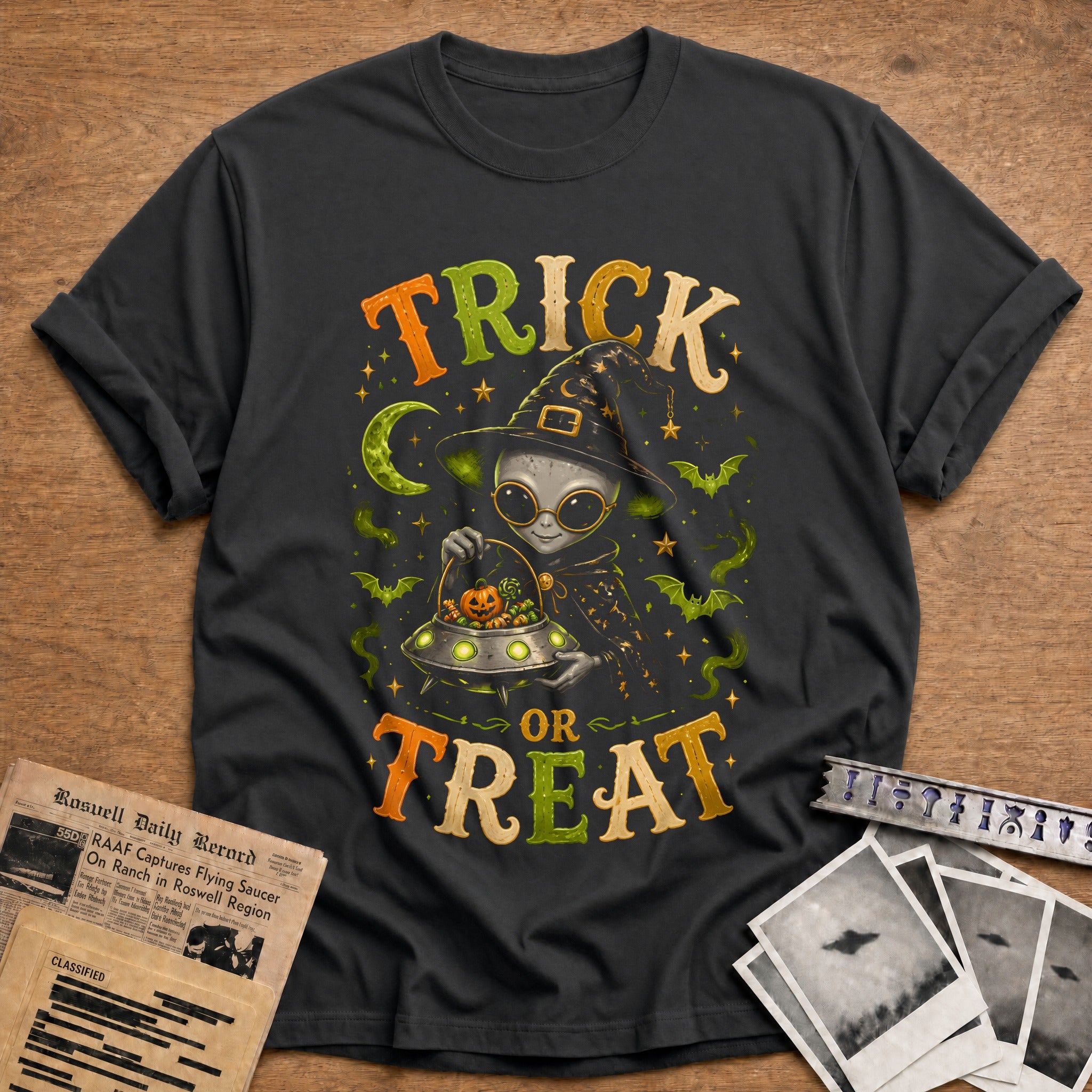 Witch Alien Trick Treat 79 - Charcoal