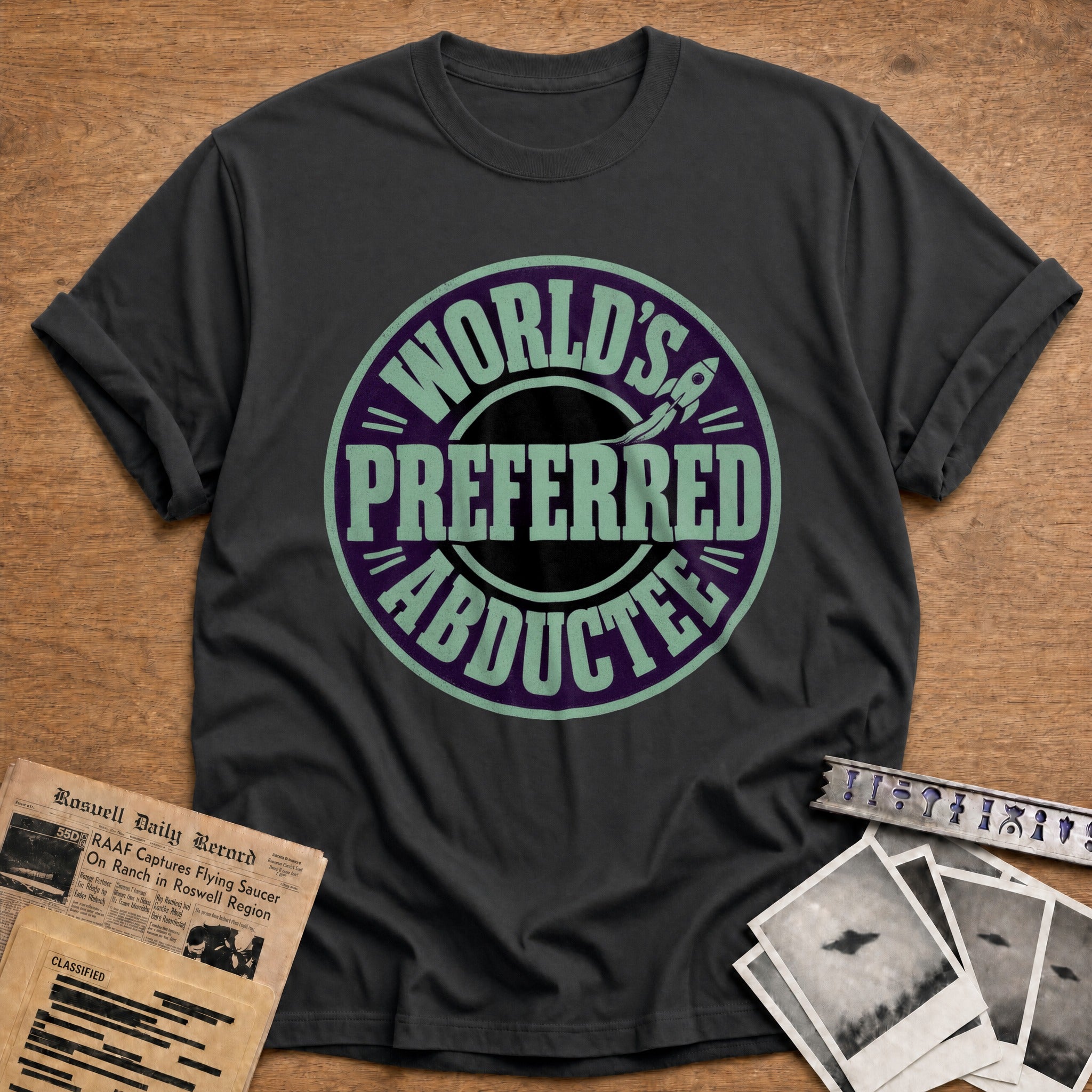 Worlds Preferred Abductee - Charcoal