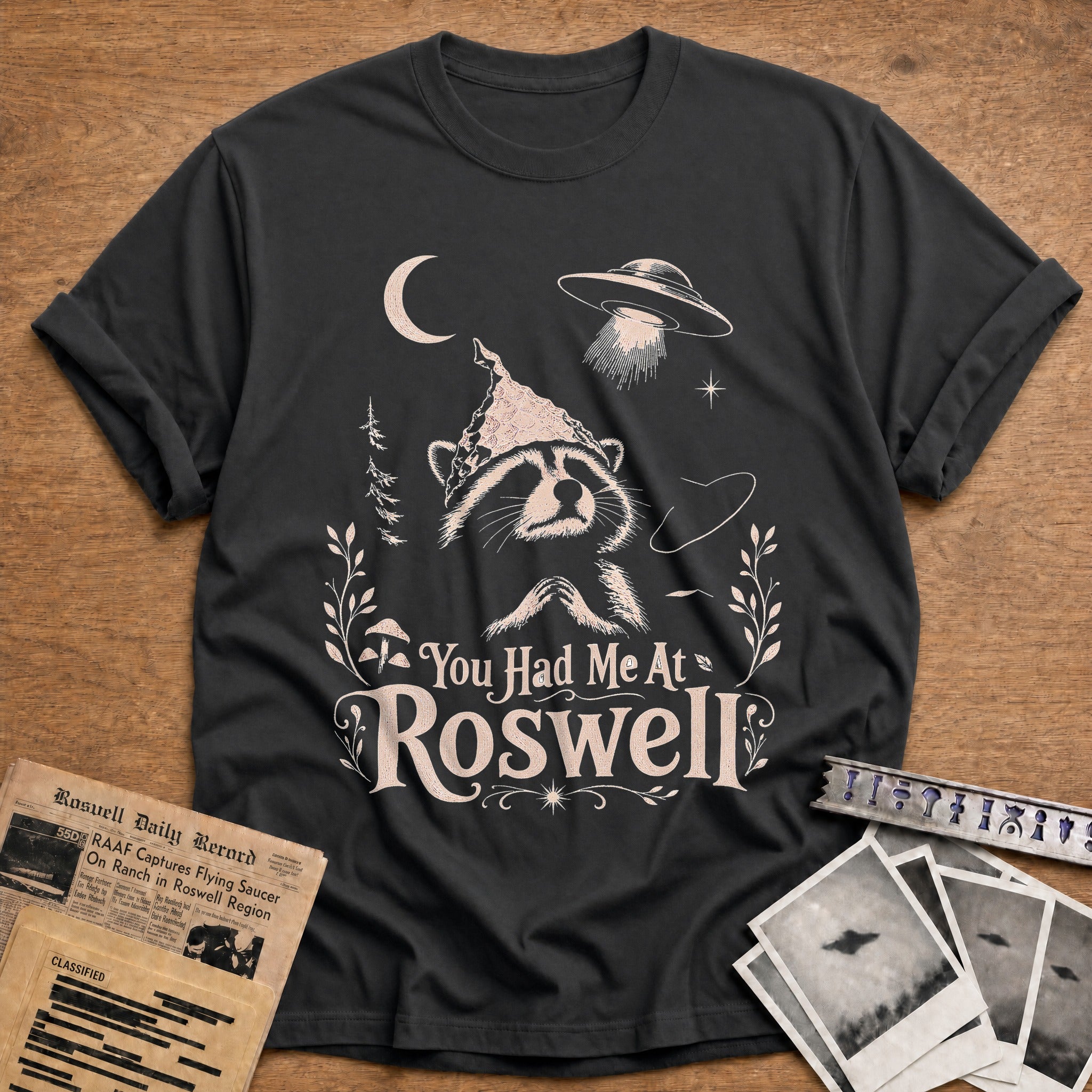 You Had Me At Roswell 01 - Charcoal