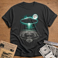 alien ufo abduction conspiracy theorist - Charcoal