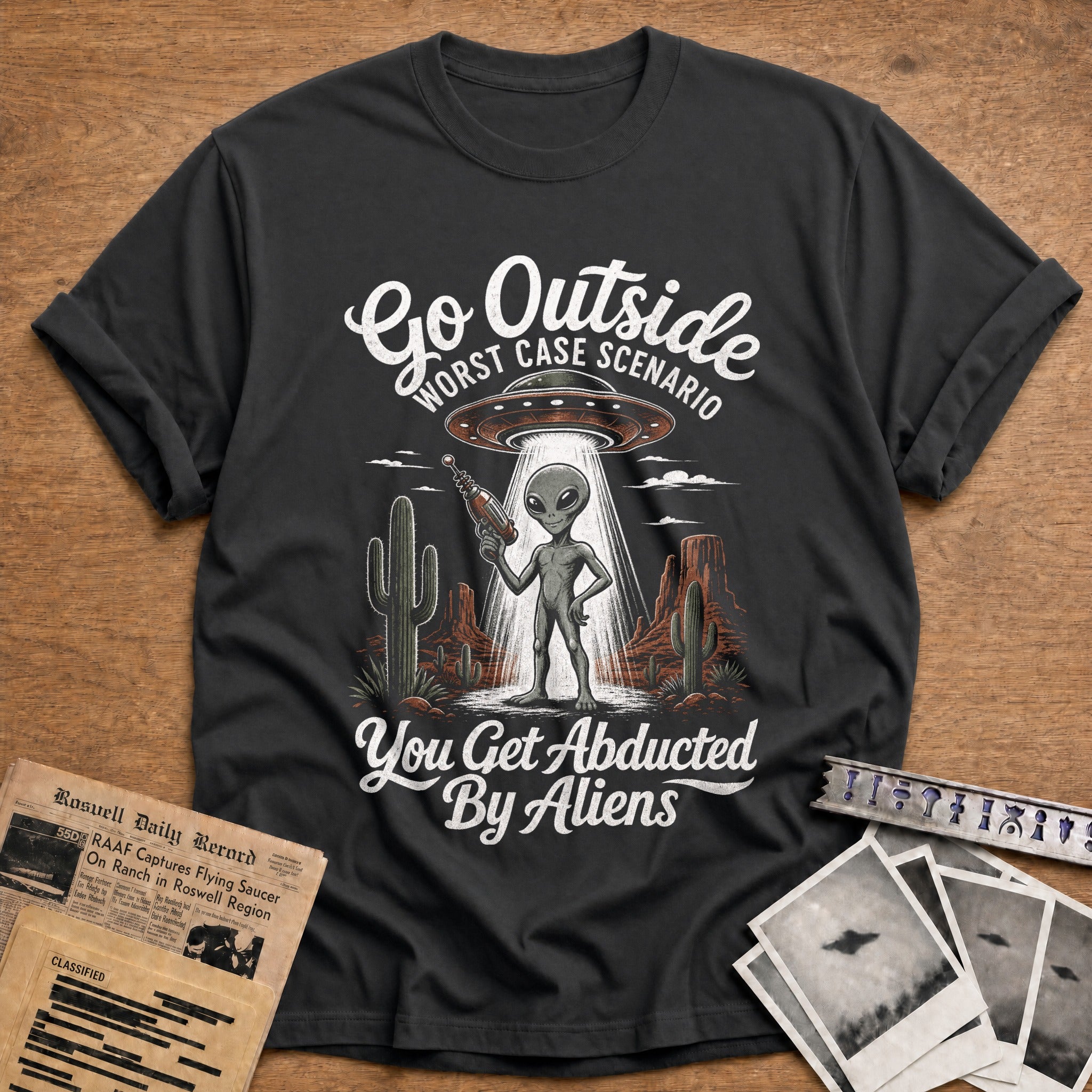 go outside worst case scenario you get abducted by - Charcoal