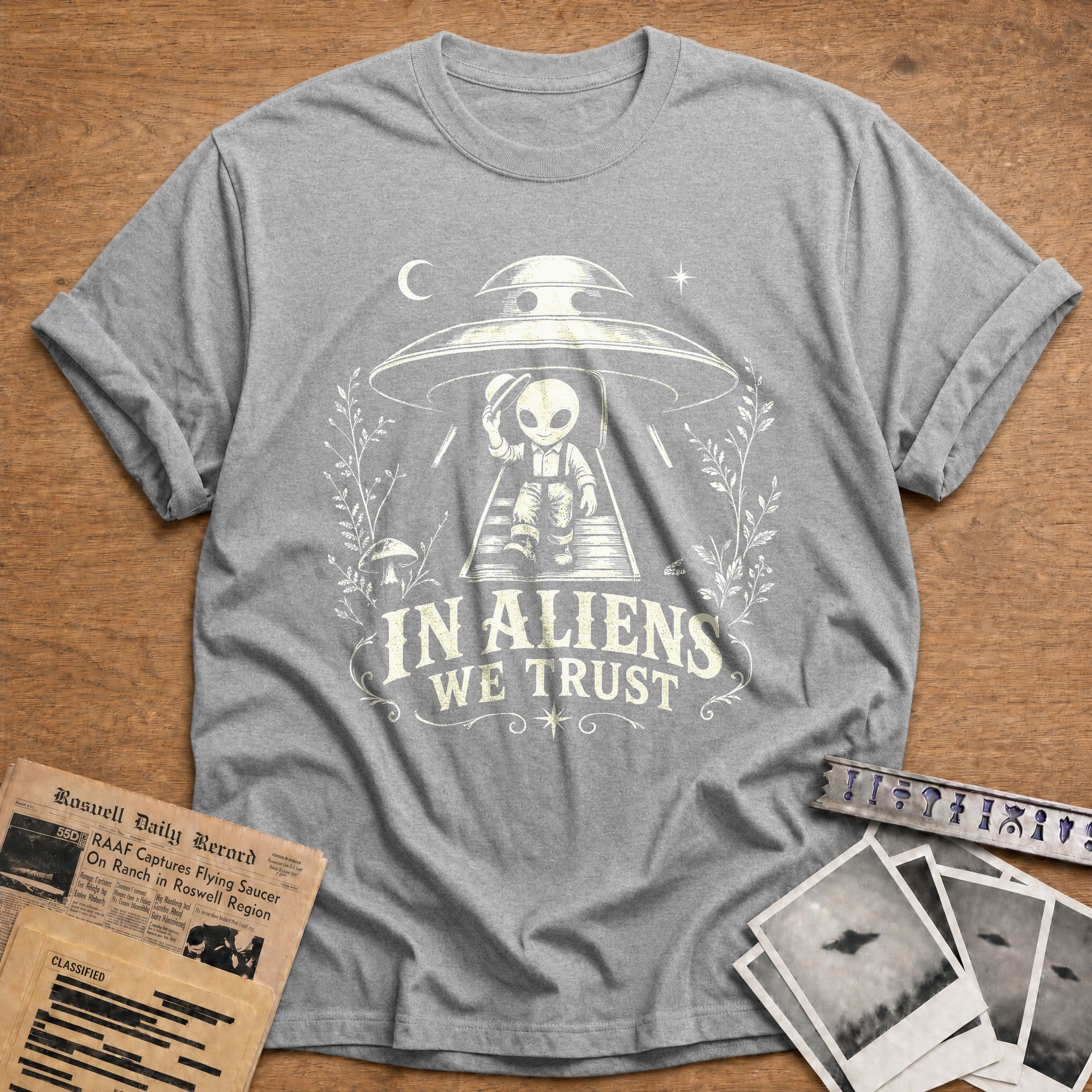 Aliens We Trust - Sport Grey