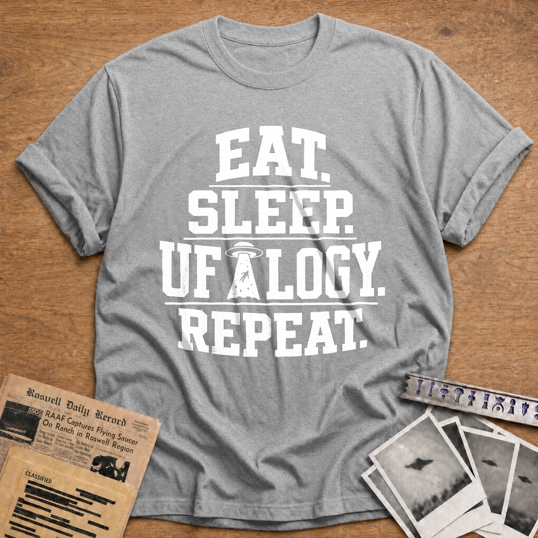 Eat Sleep Ufo Repeat - Sport Grey