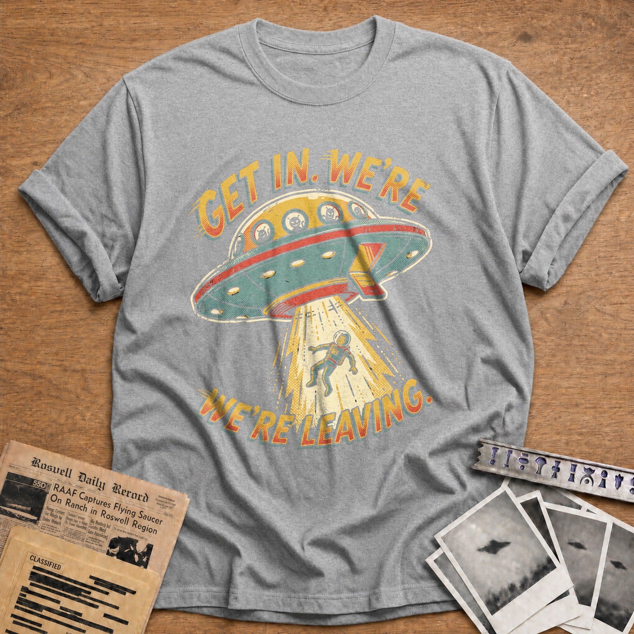 Get In We're Leaving - Sport Grey