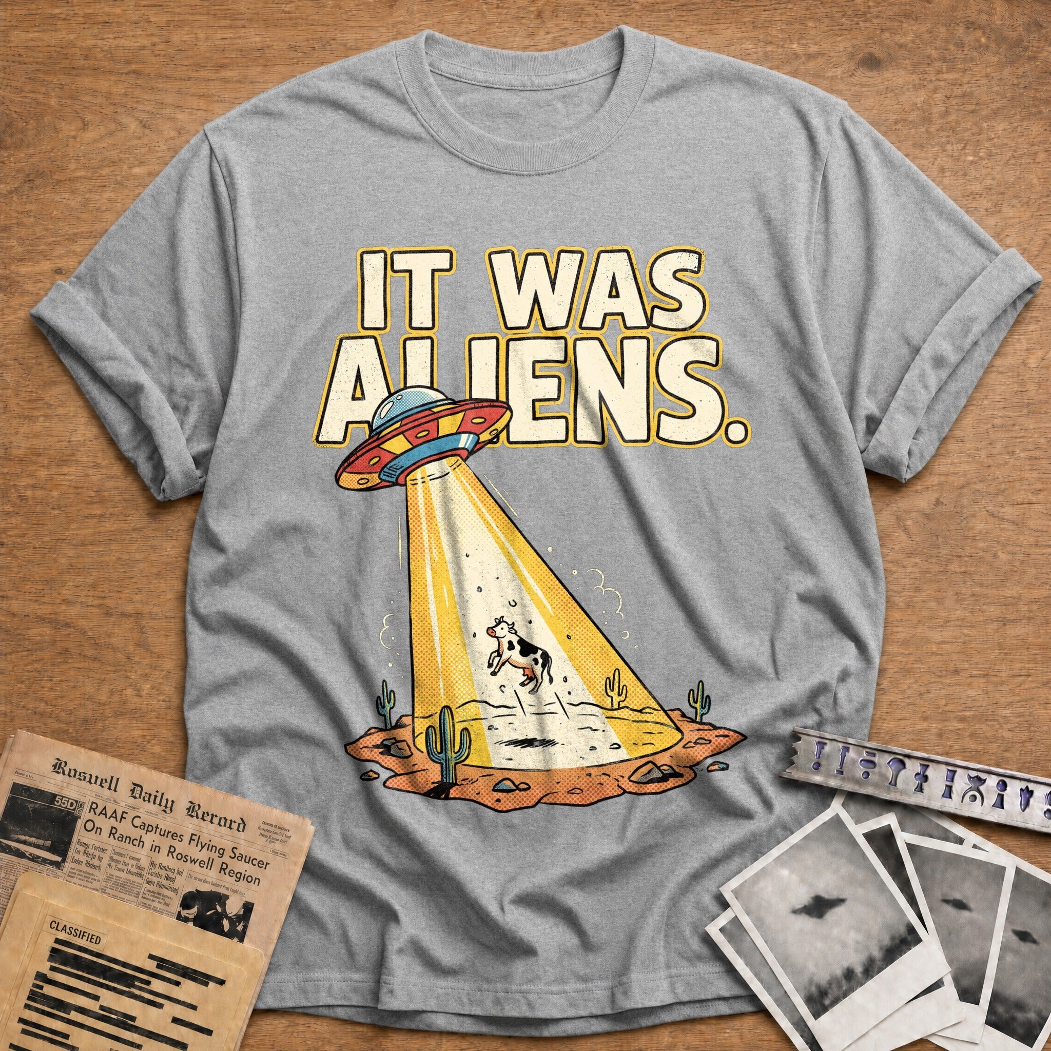It Was Aliens - Sport Grey