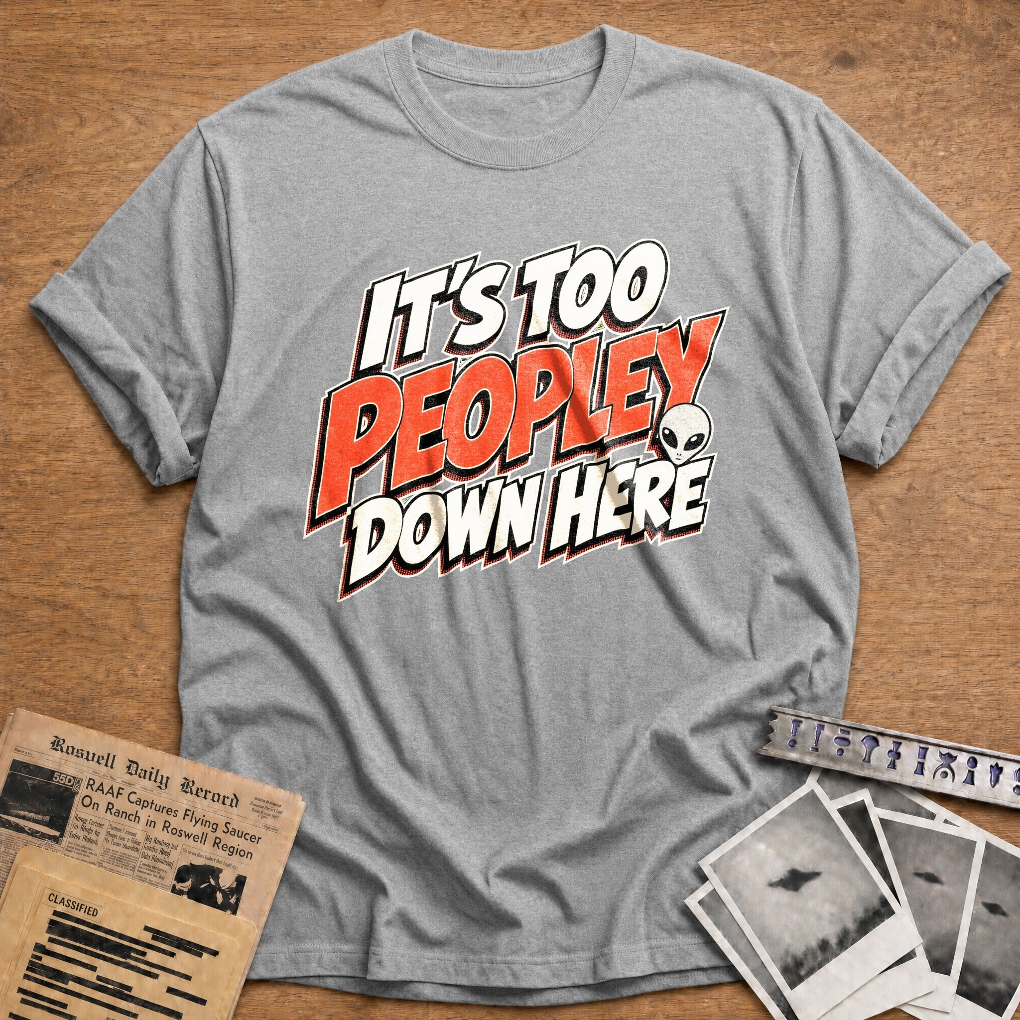 It's Too Peopley - Sport Grey