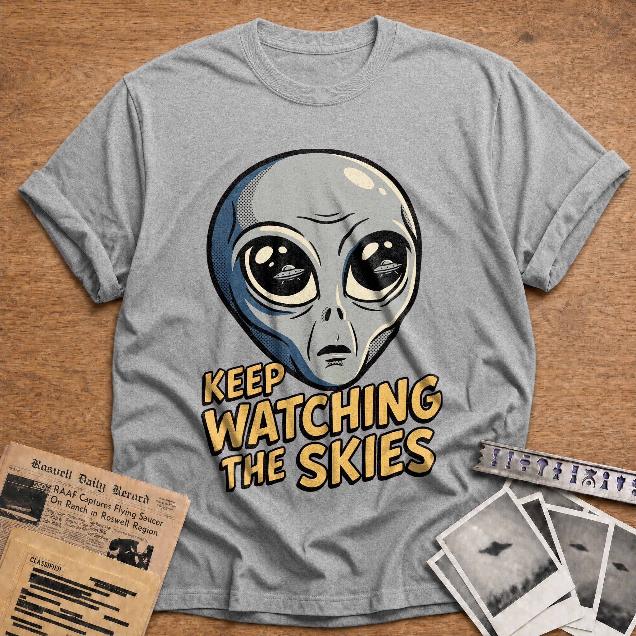 Keep Watching The Skies - Sport Grey
