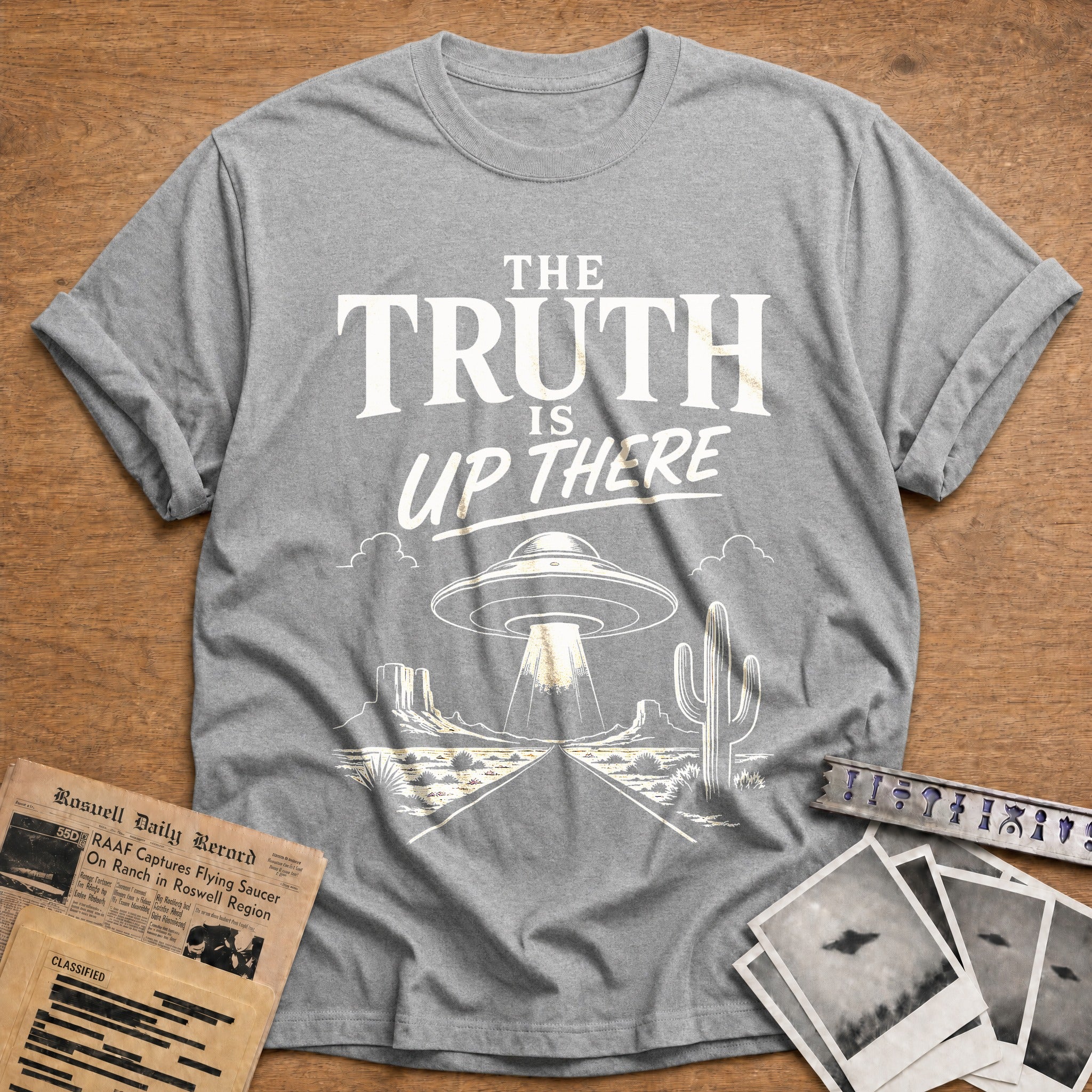 Truth Is Up There - Sport Grey