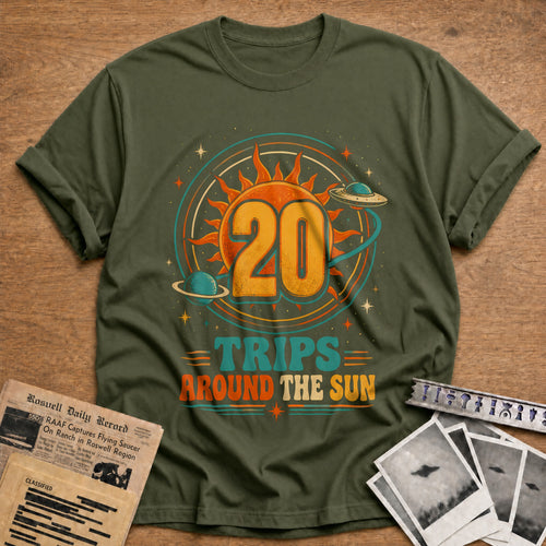 20 Around The Sun T-Shirt - Military Green