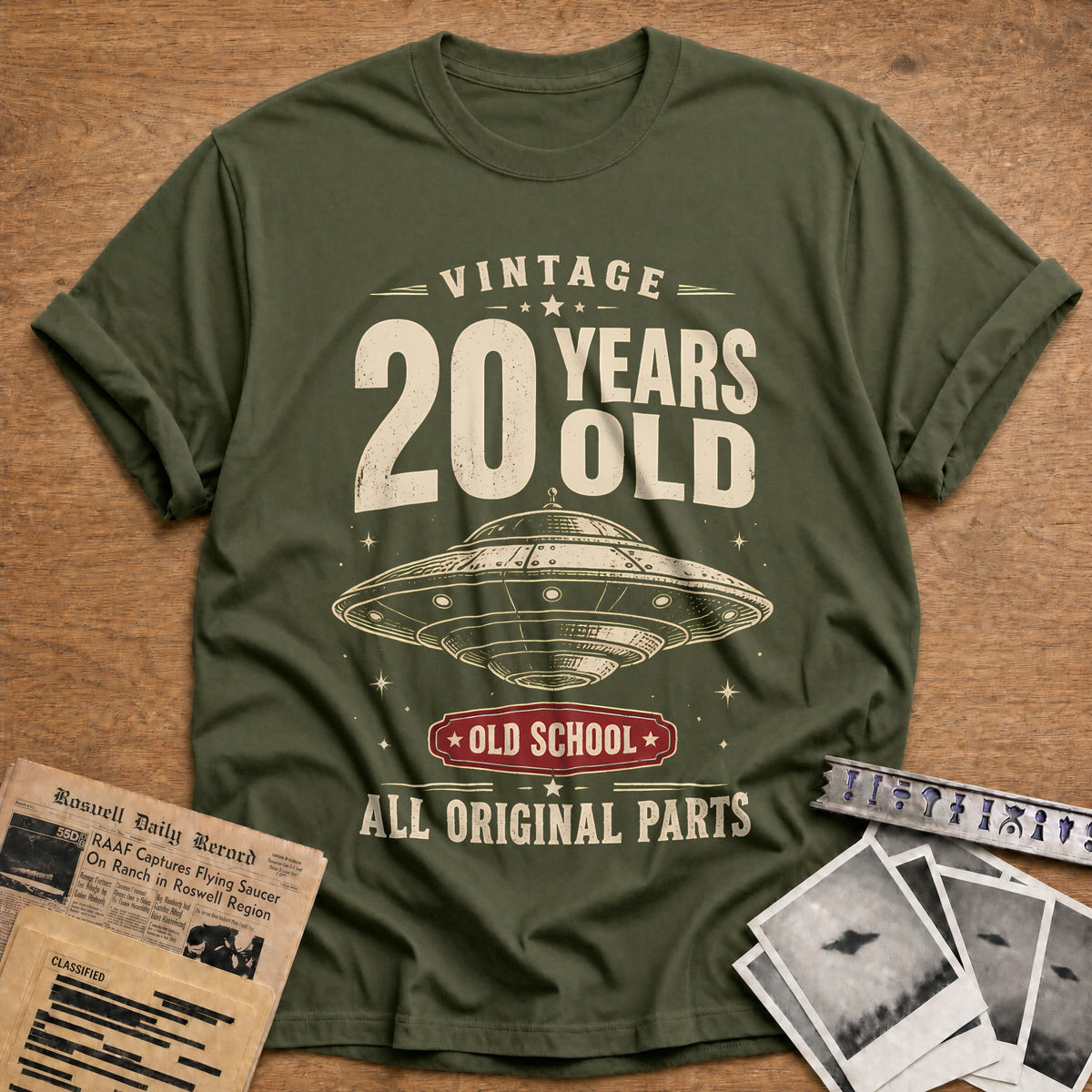 20 Original Parts T-Shirt - Military Green