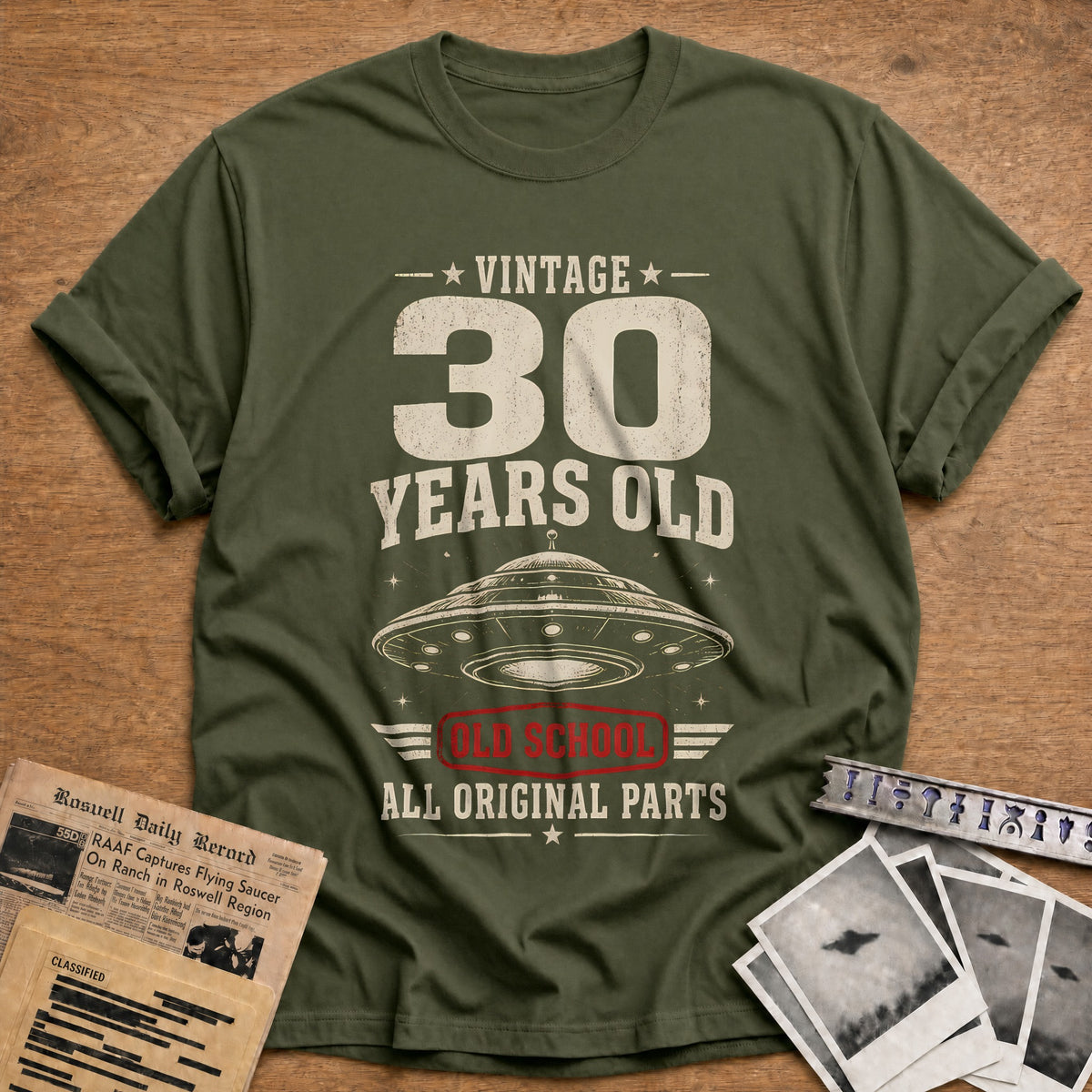 30 Original Parts T-Shirt - Military Green