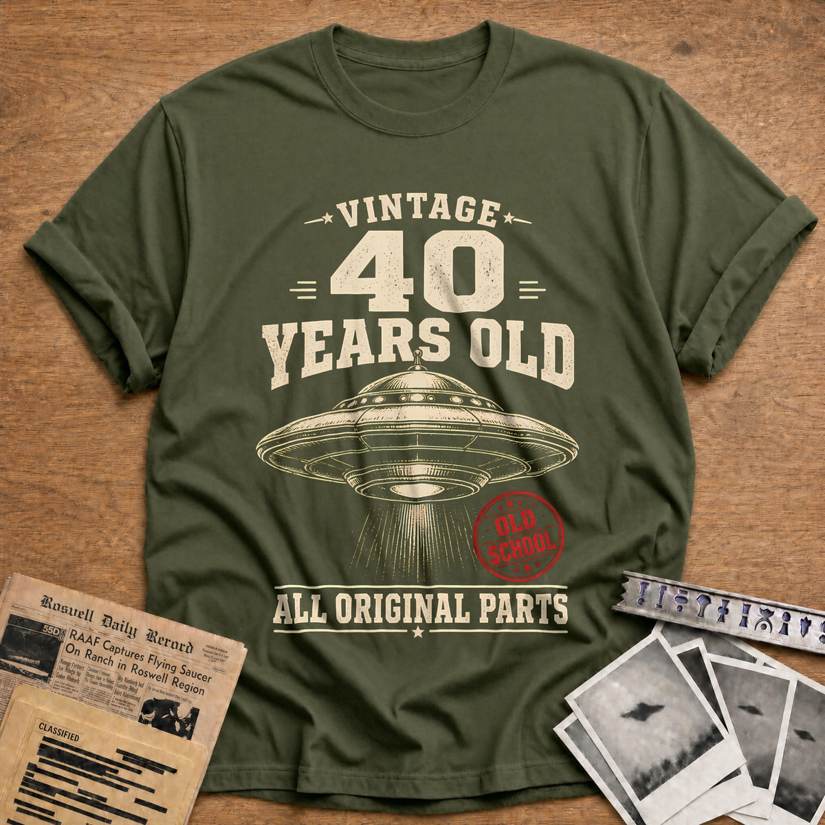 40 Original Parts T-Shirt - Military Green