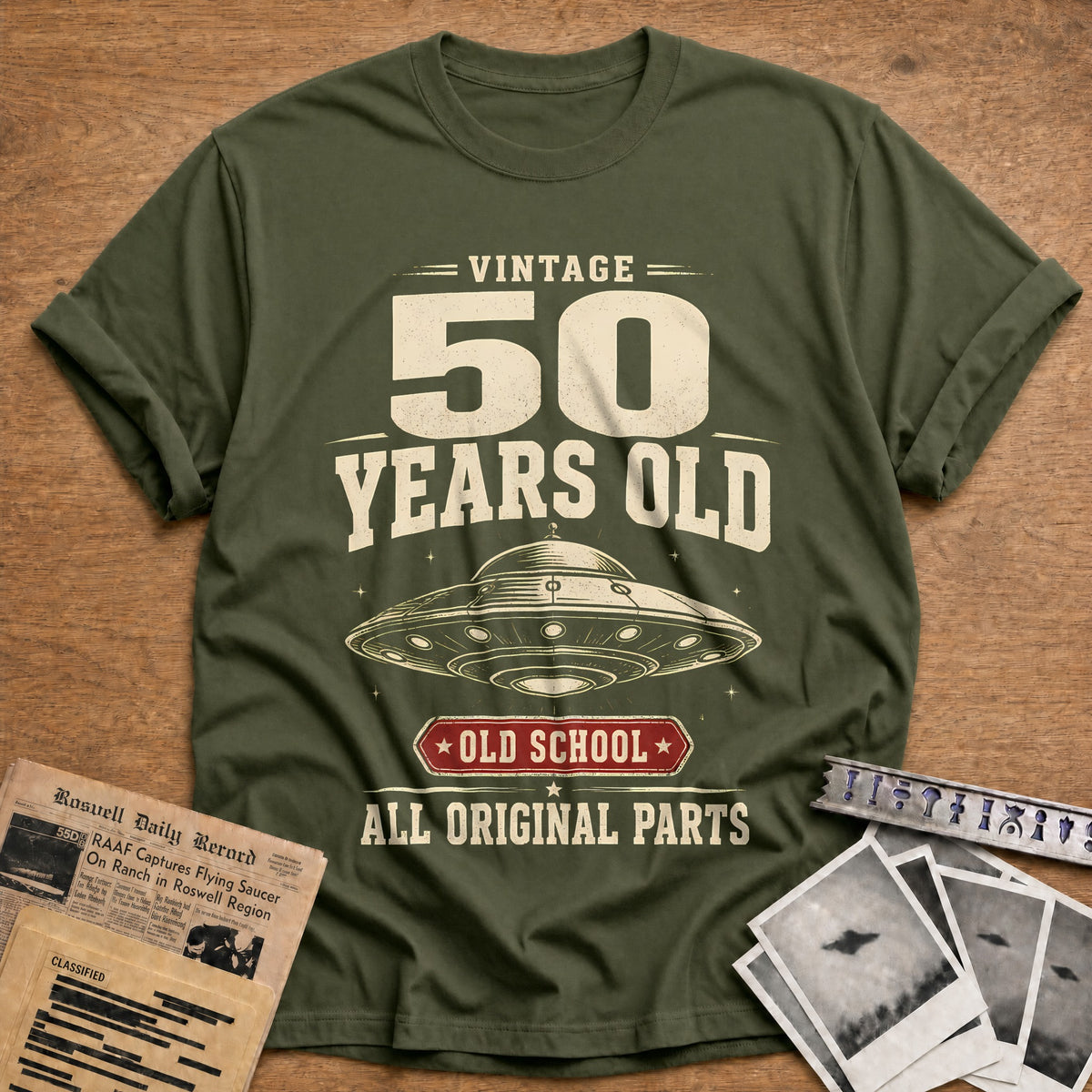 50 Original Parts T-Shirt - Military Green