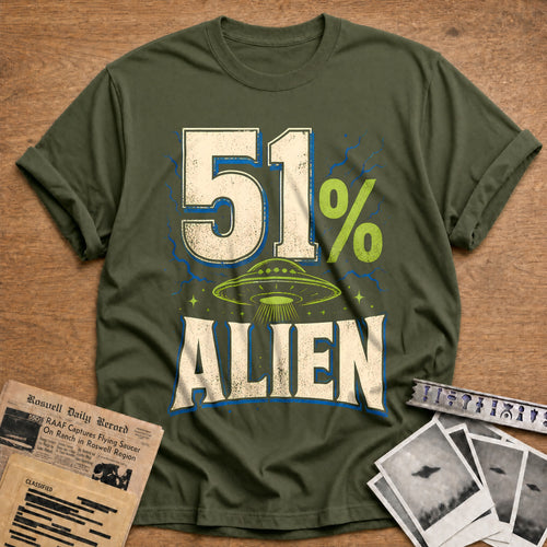 51 Alien 38 T-Shirt - Military Green