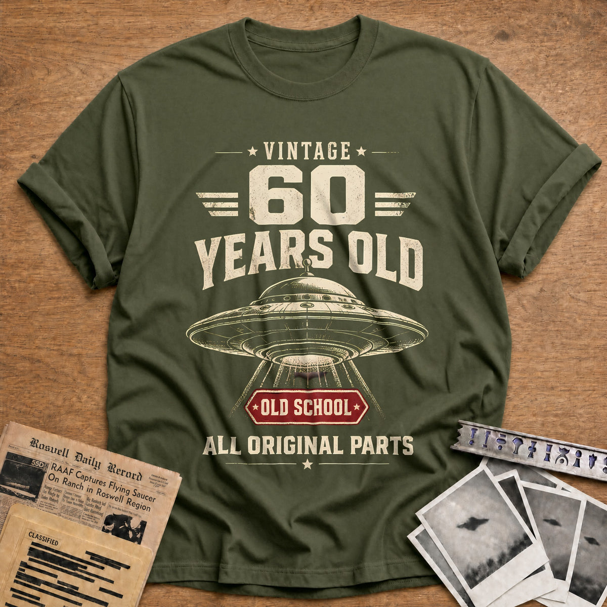 60 Original Parts T-Shirt - Military Green