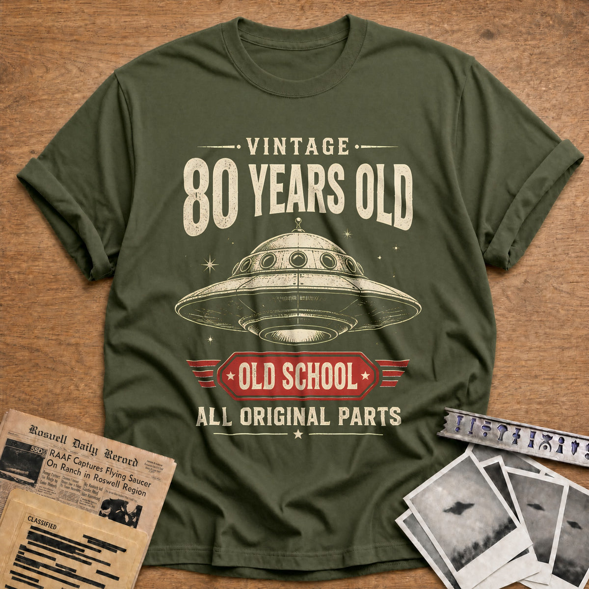 80 Original Parts T-Shirt - Military Green