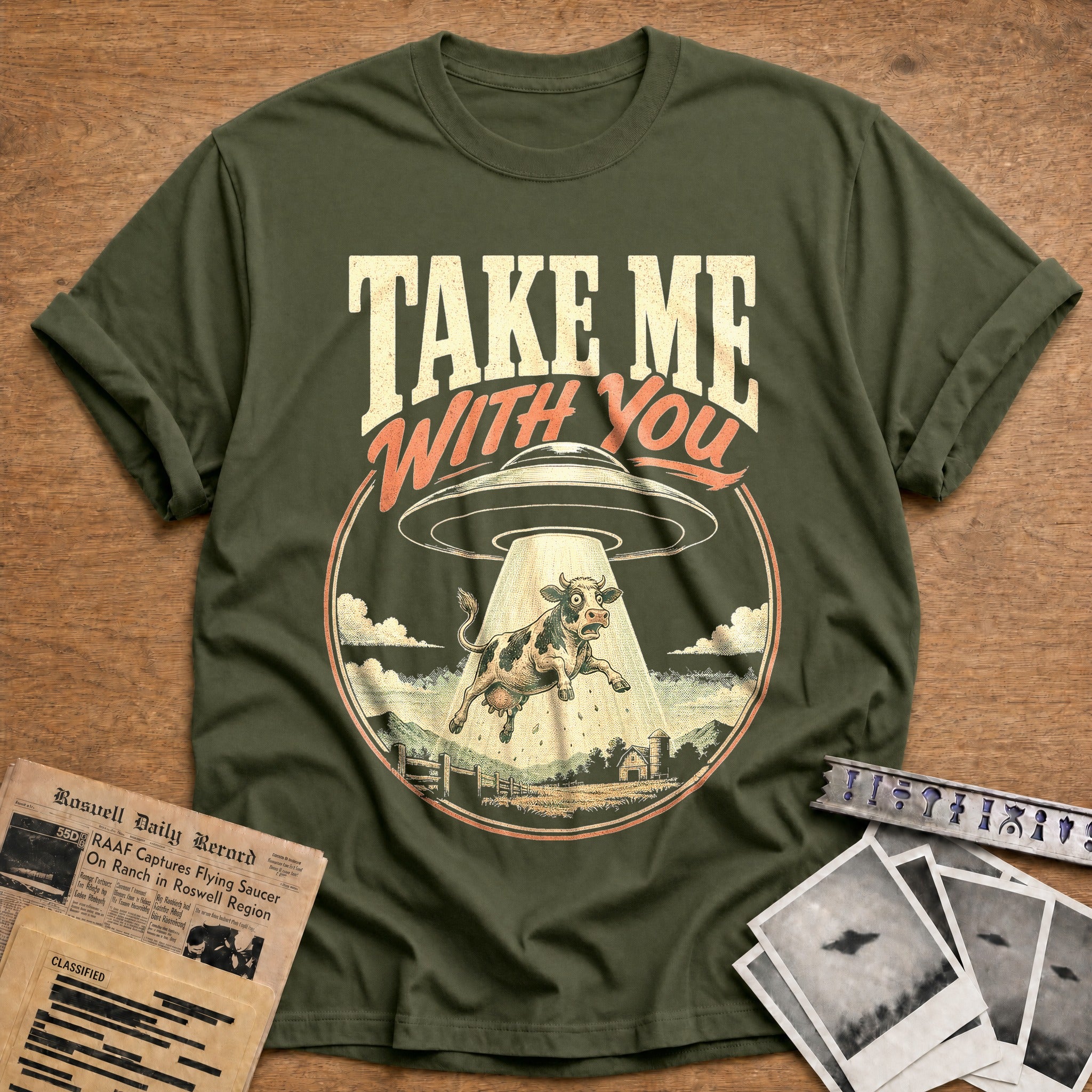 Abduct The Livestock - Military Green