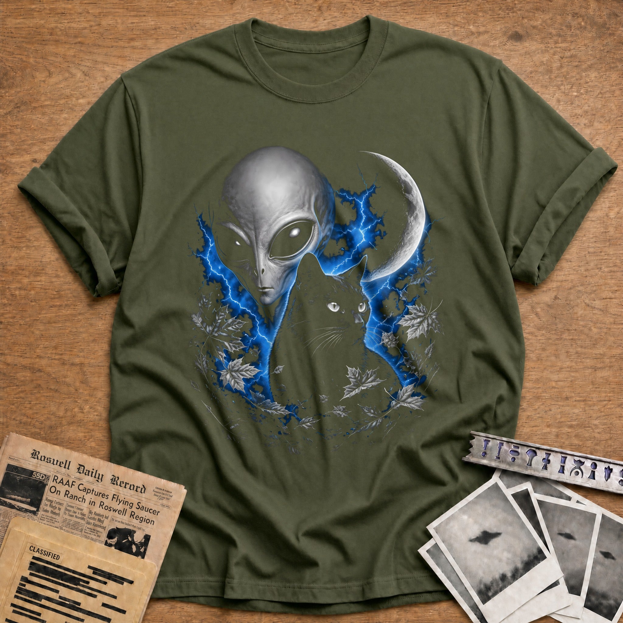 Alien Black Cat Crescent 30 - Military Green