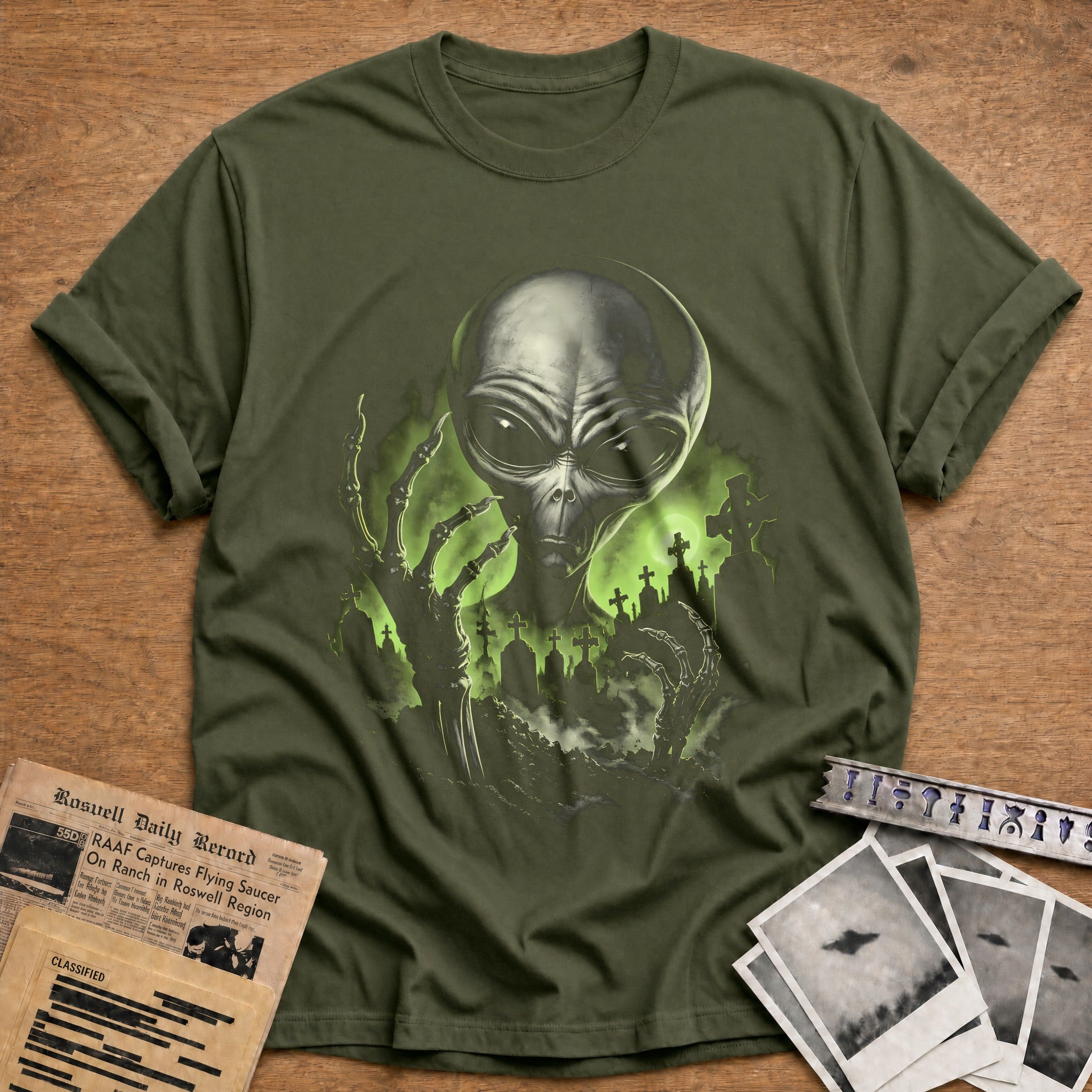 Alien Skeletal Hands 77 - Military Green