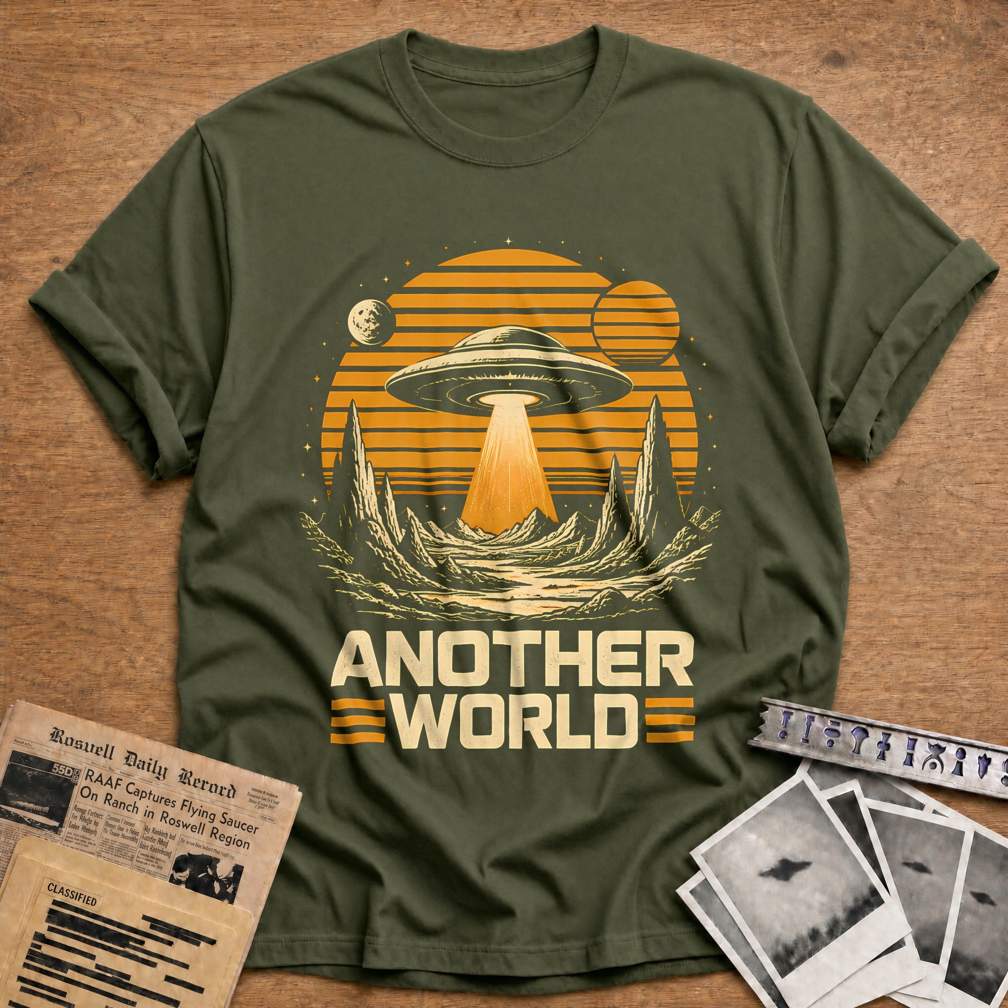 Another World T-Shirt - Military Green