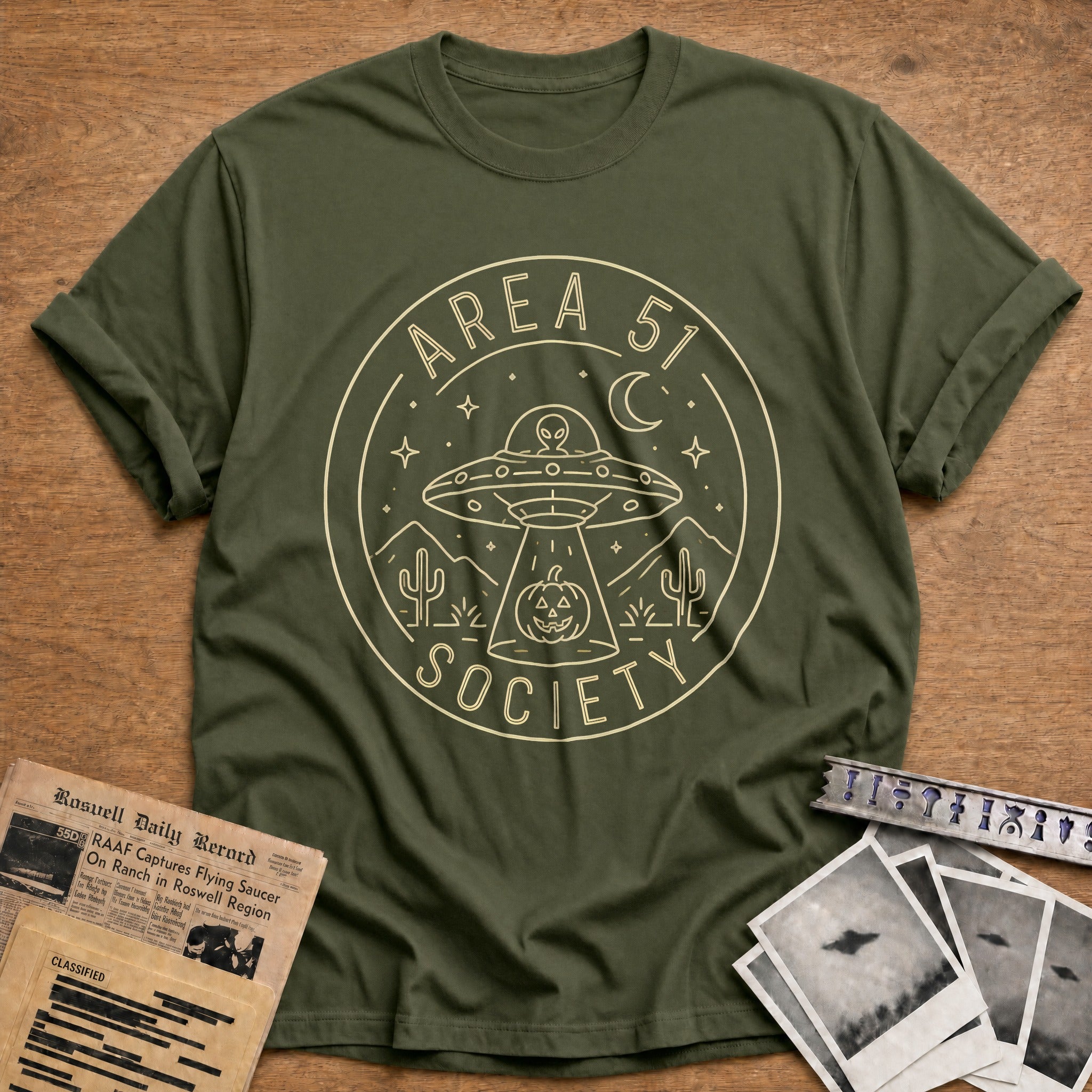 Area51 Society Crest 22 - Military Green