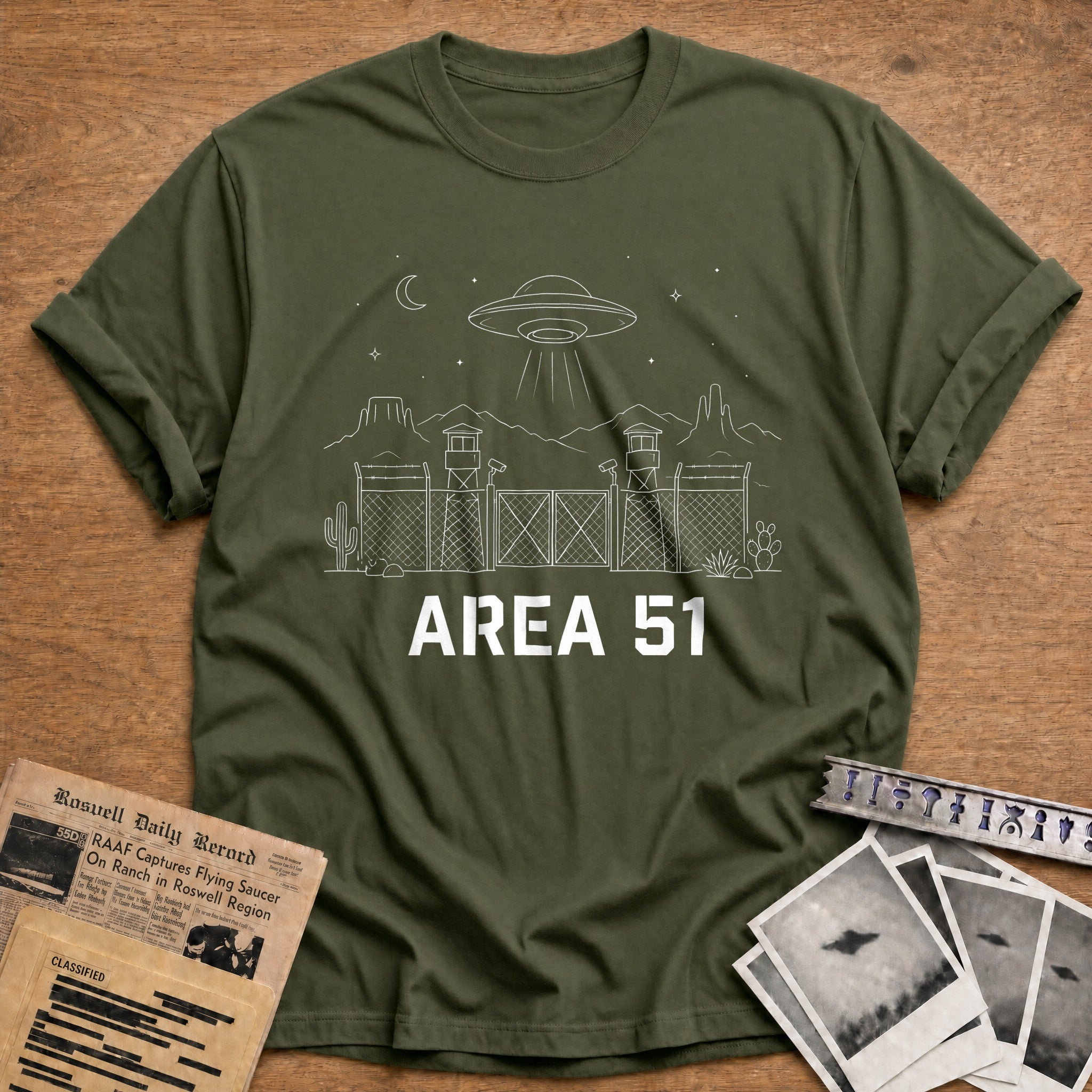 Area 51 17 T-Shirt - Military Green