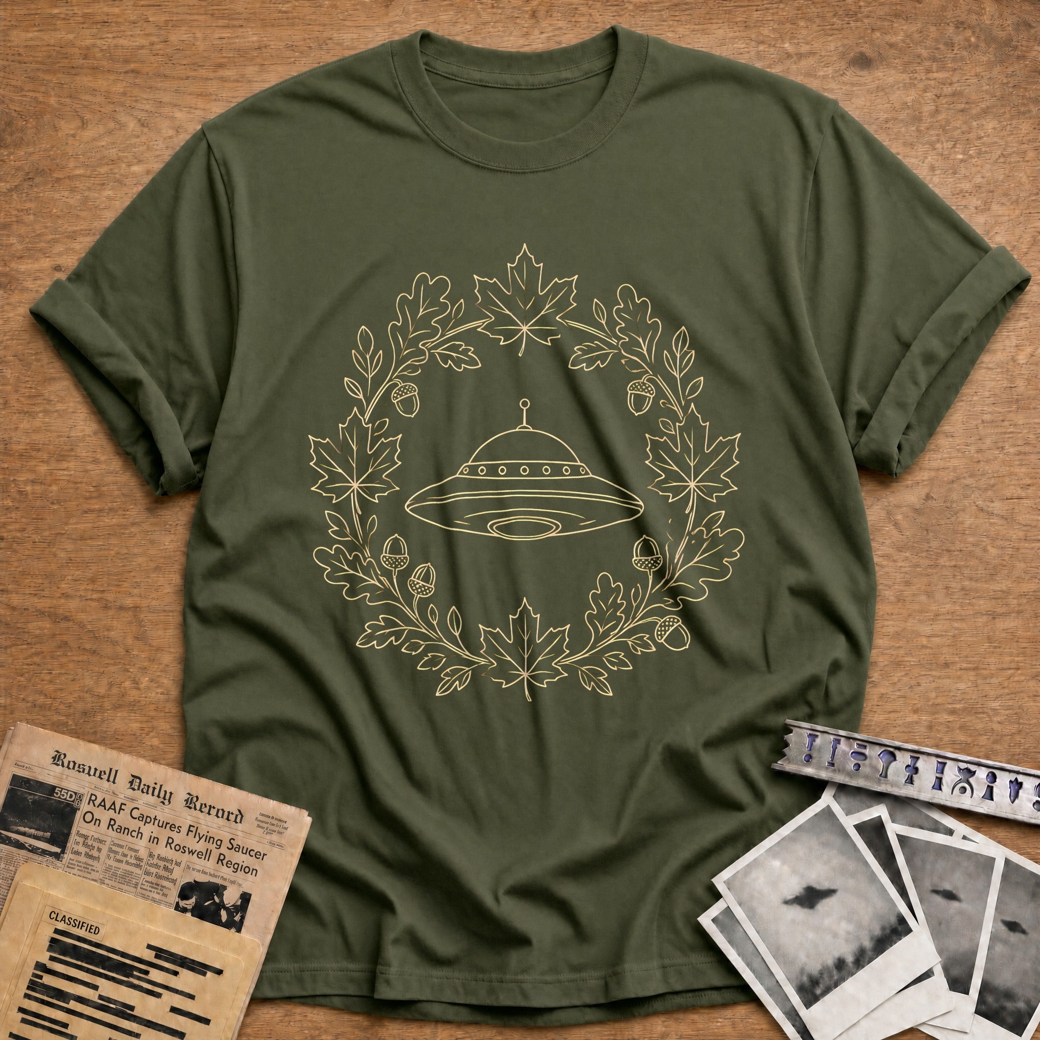 Autumn Wreath Ufo 12 - Military Green