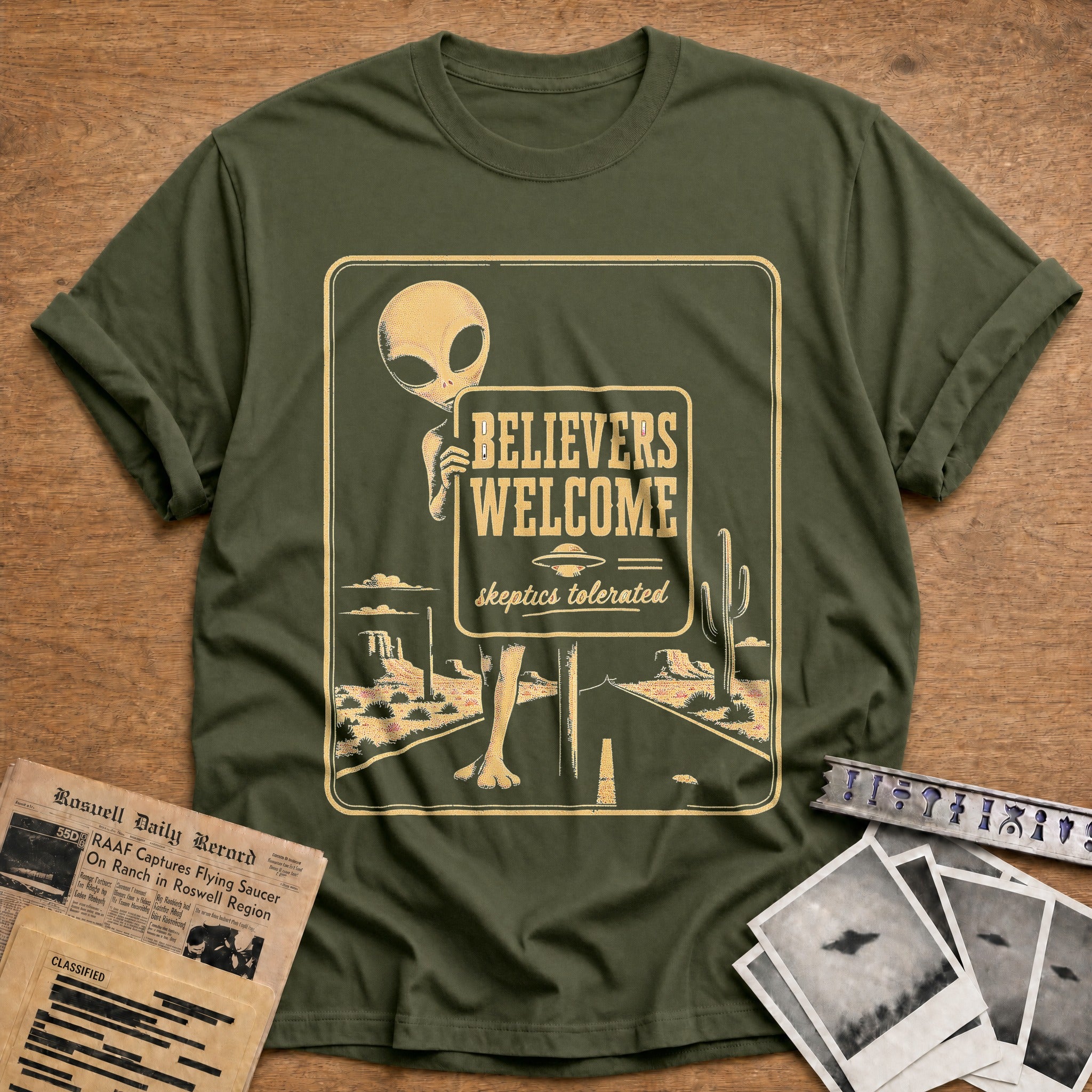 Believers Welcome 03 - Military Green