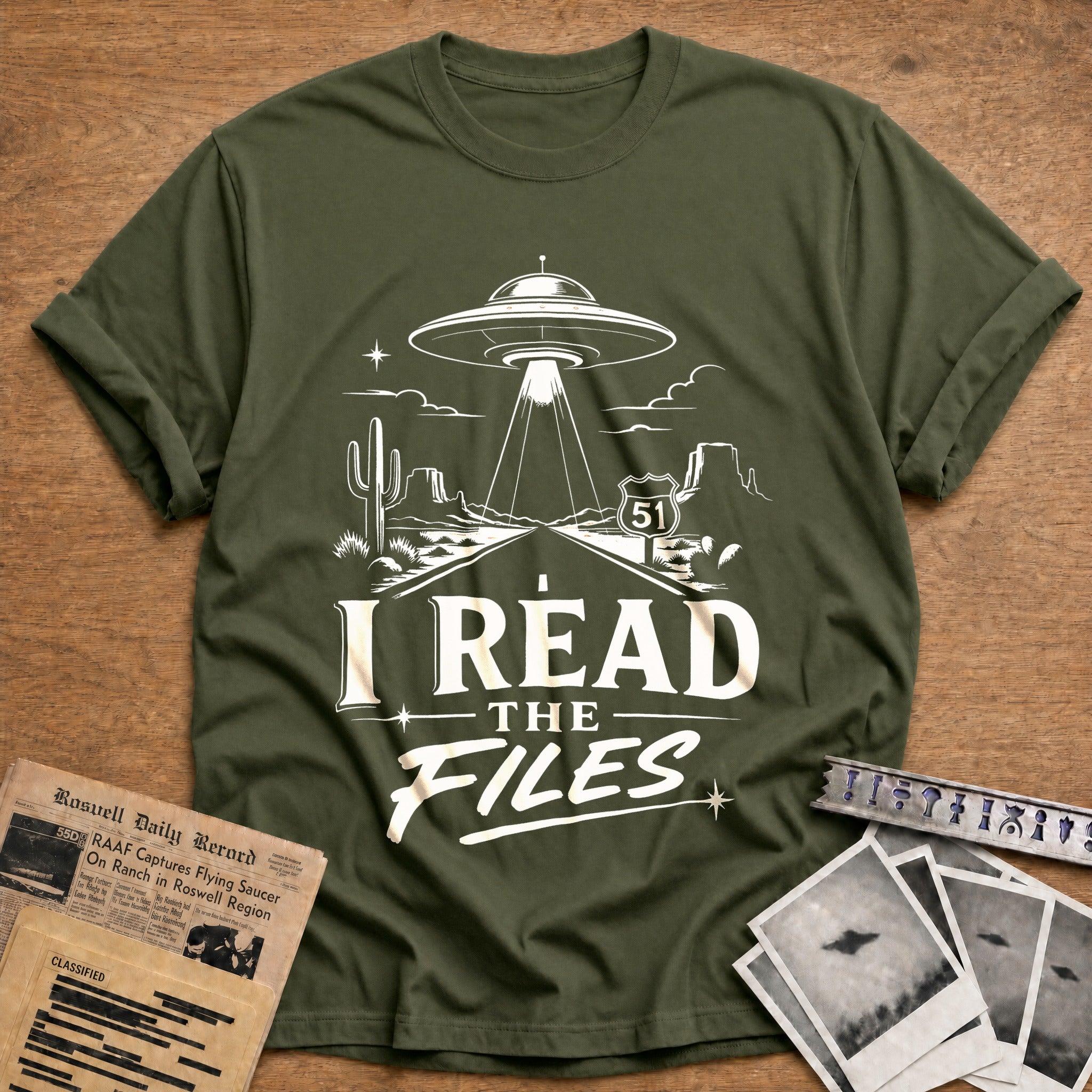 Classified Reading - Military Green
