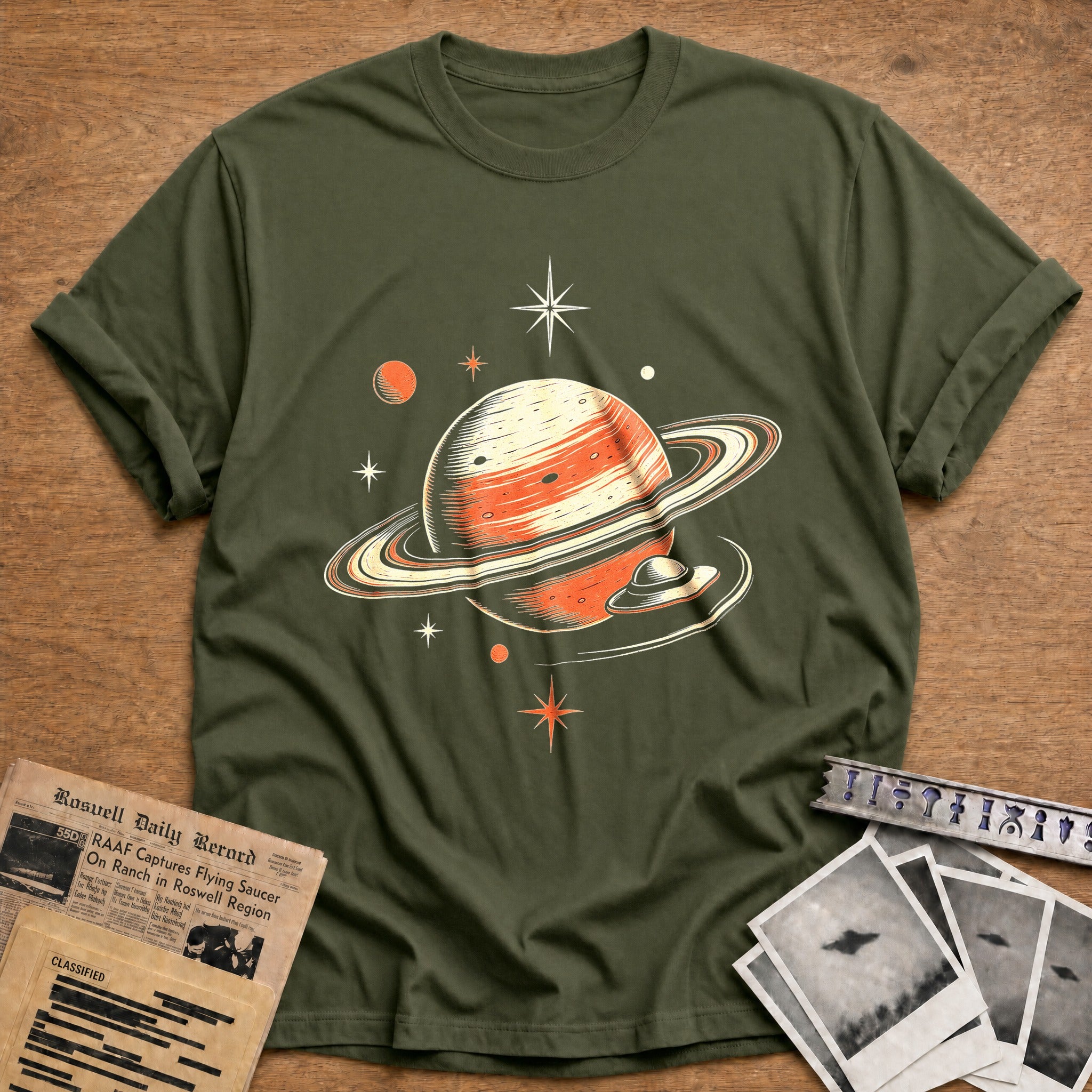 Cosmic Cartography - Military Green