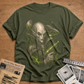 Cosmic Count 47 T-Shirt - Military Green