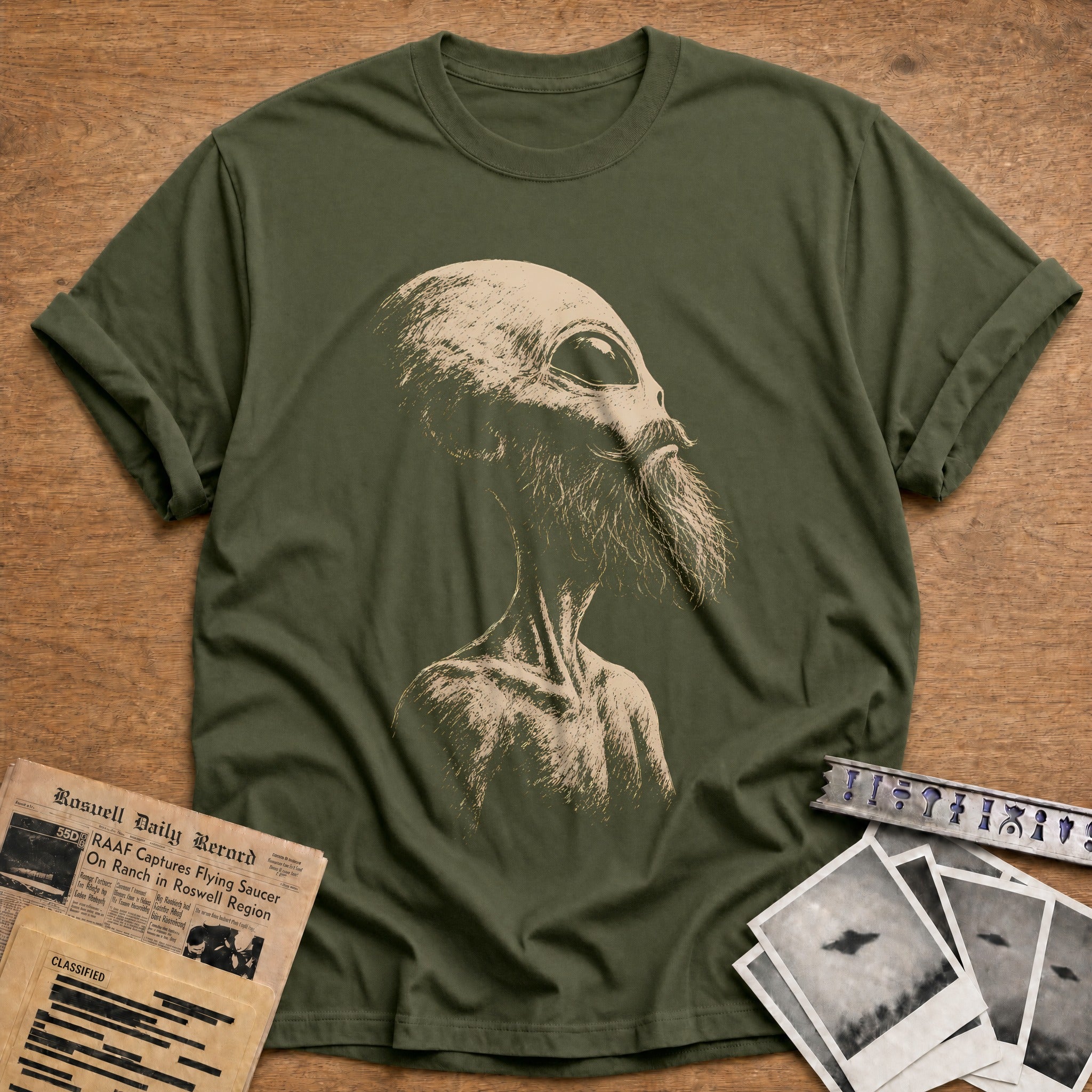 Cosmic Sage T-Shirt - Military Green