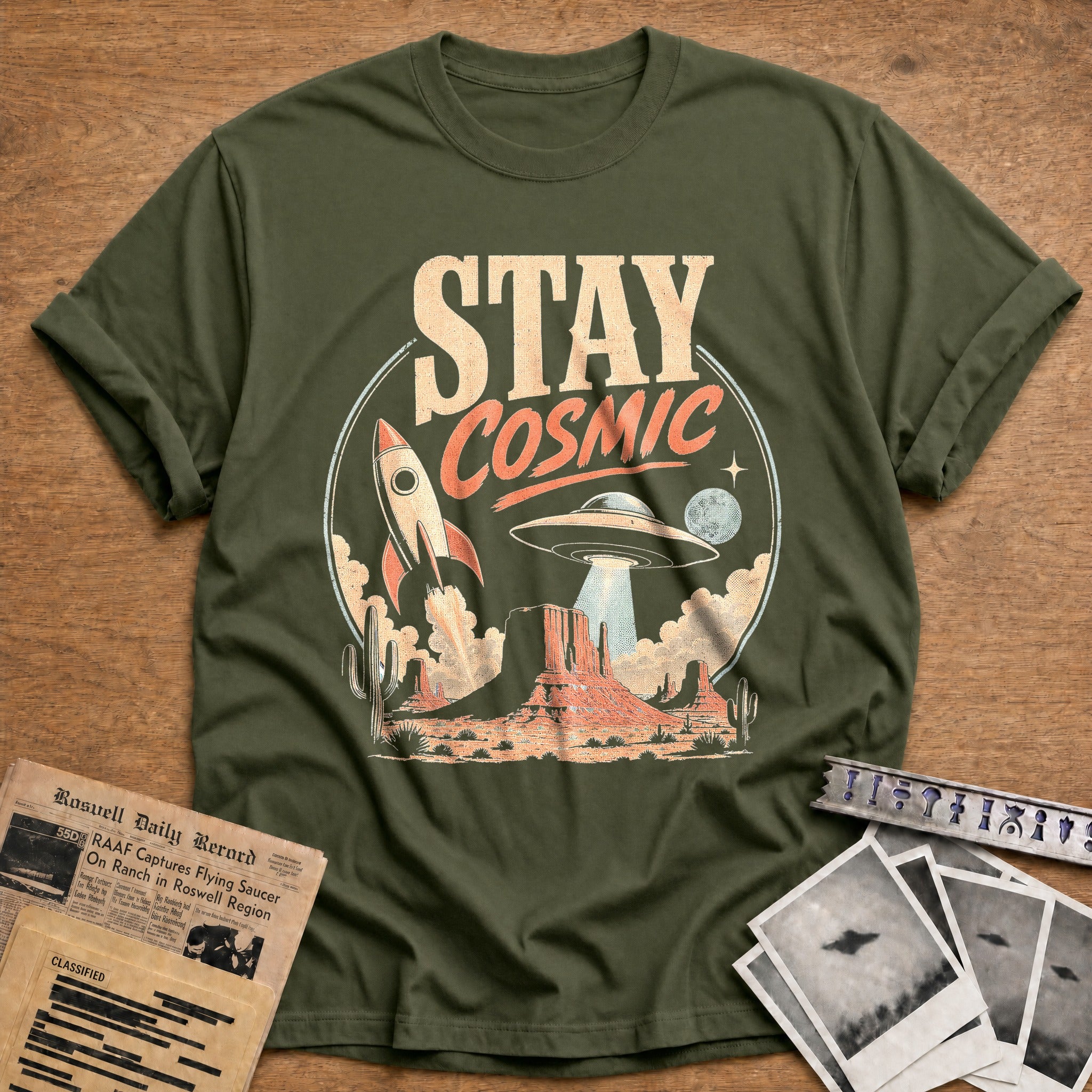 Cosmic Vigil - Military Green