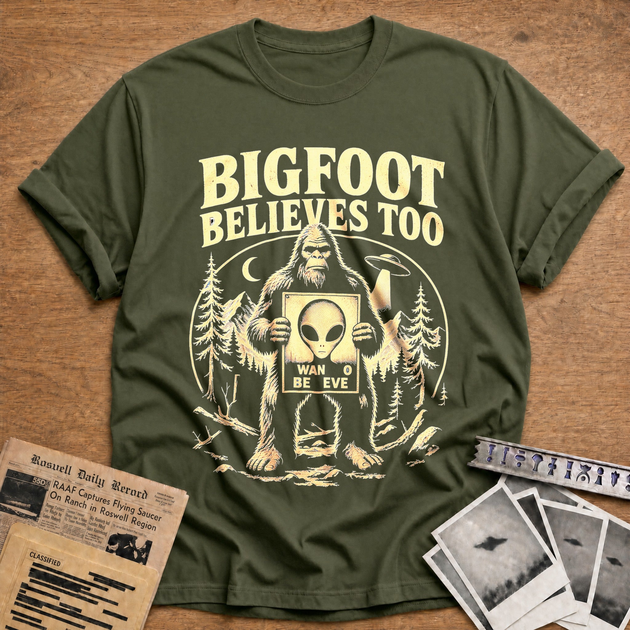 Cryptid Crossover - Military Green