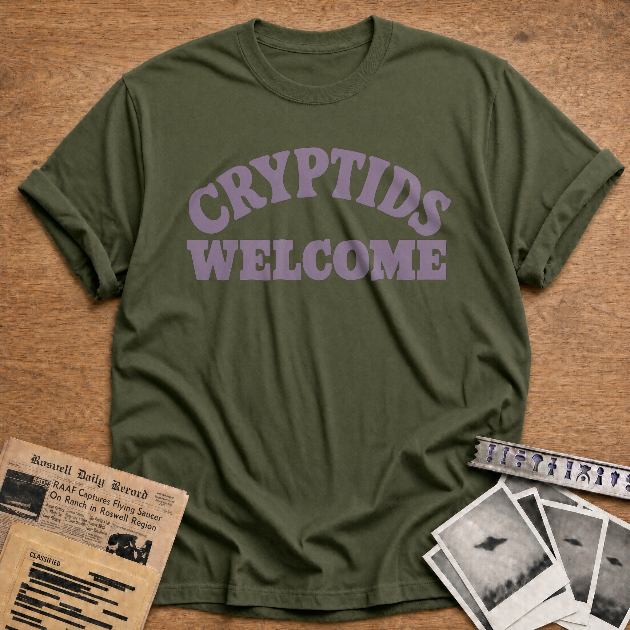 Cryptids Welcome 01 - Military Green