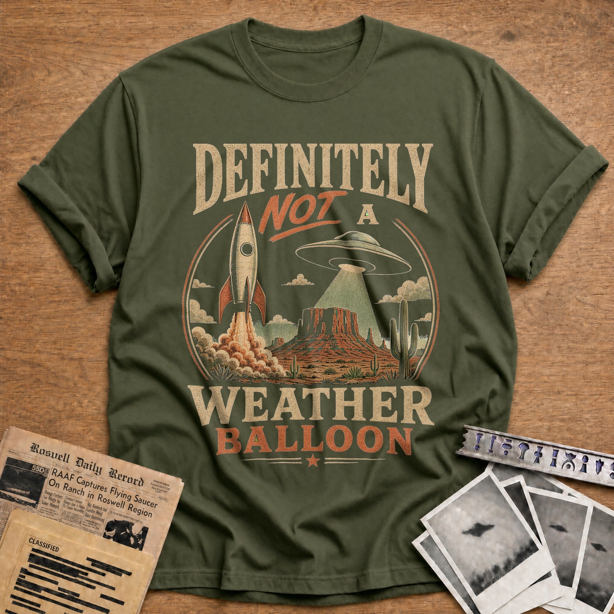 Definitely Not A Weather Balloon 02 - Military Green