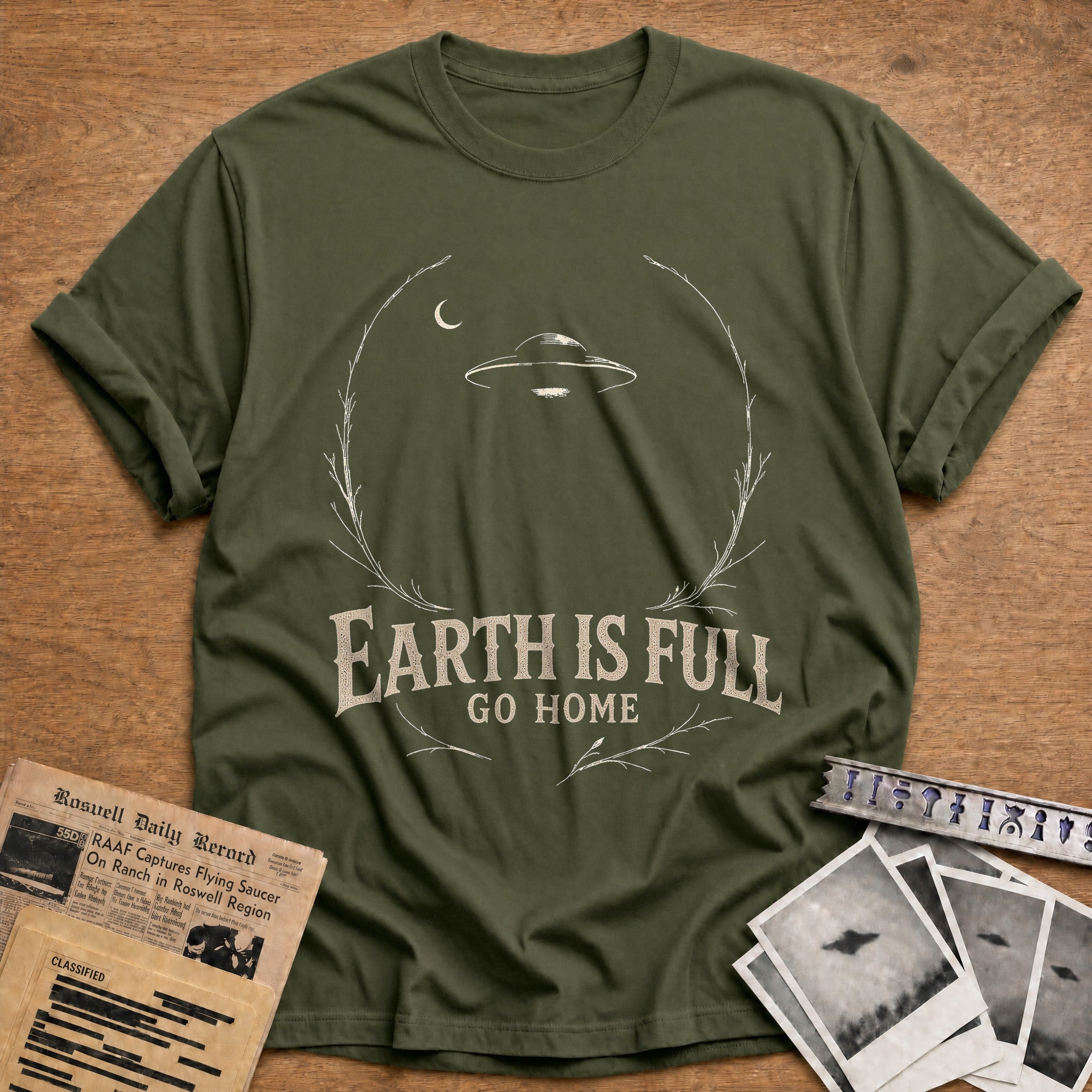 Earth Is Full 01 - Military Green