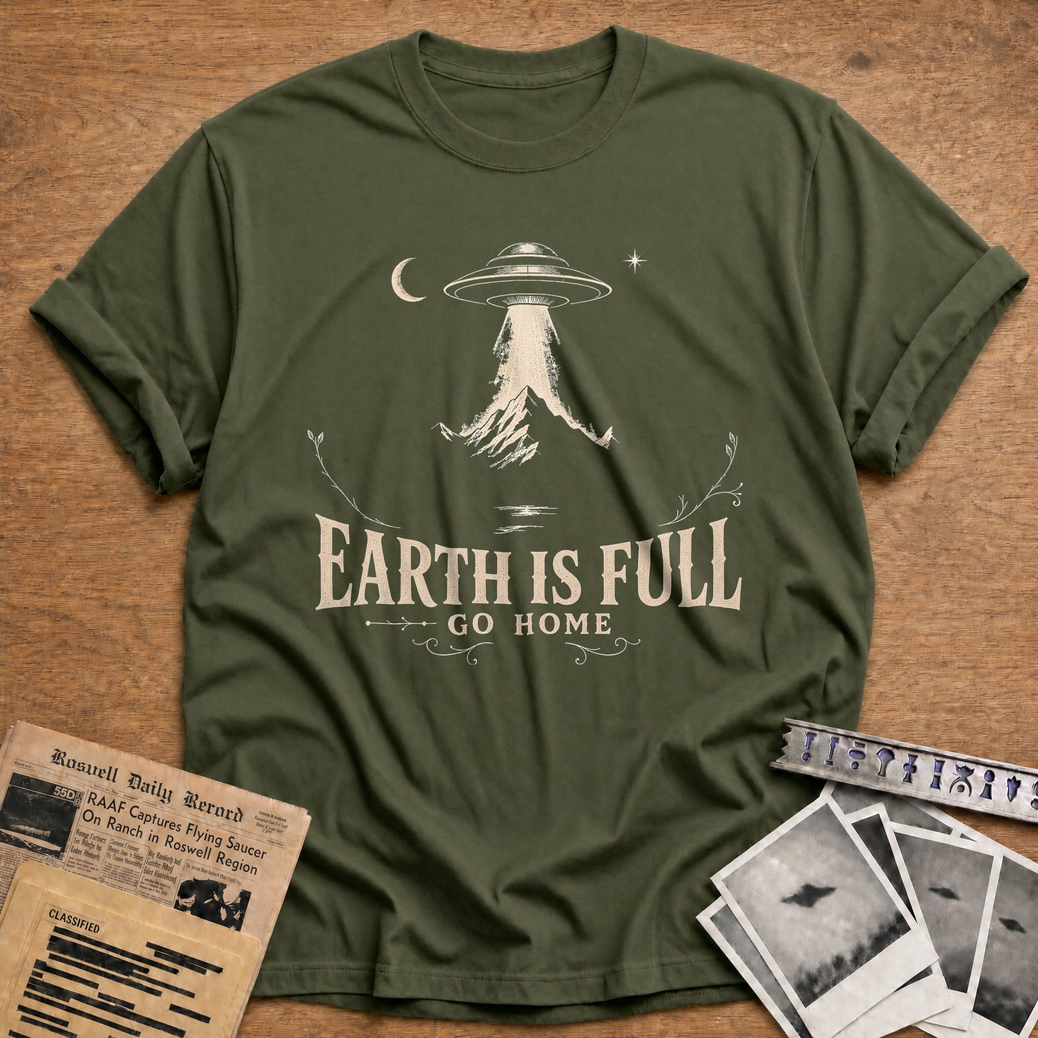 Earth Is Full 02 - Military Green