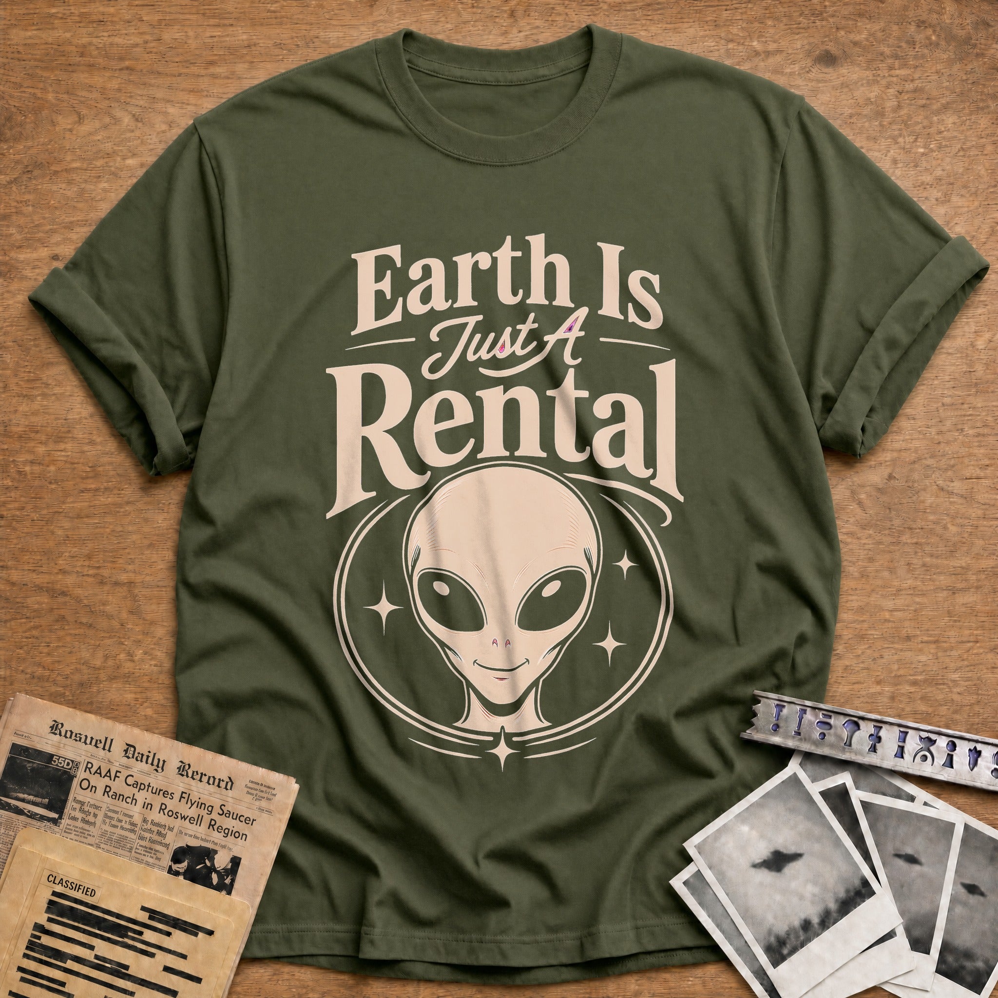 Earth Is Just A Rental 01 - Military Green