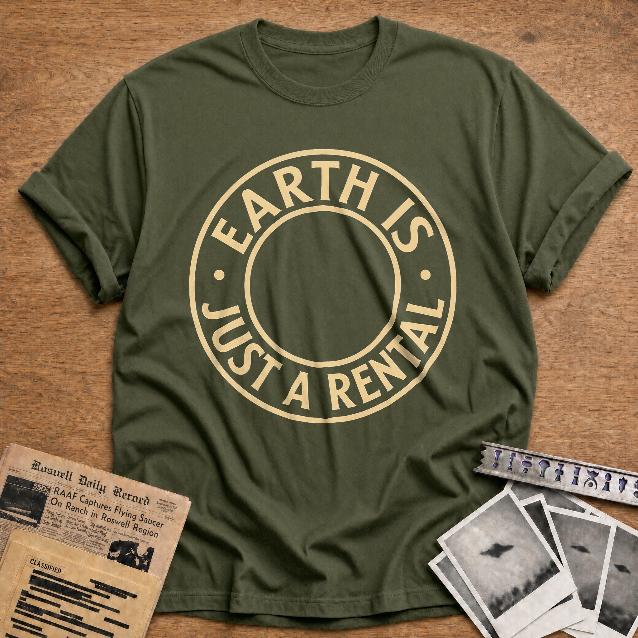 Earth Is Just A Rental 03 - Military Green