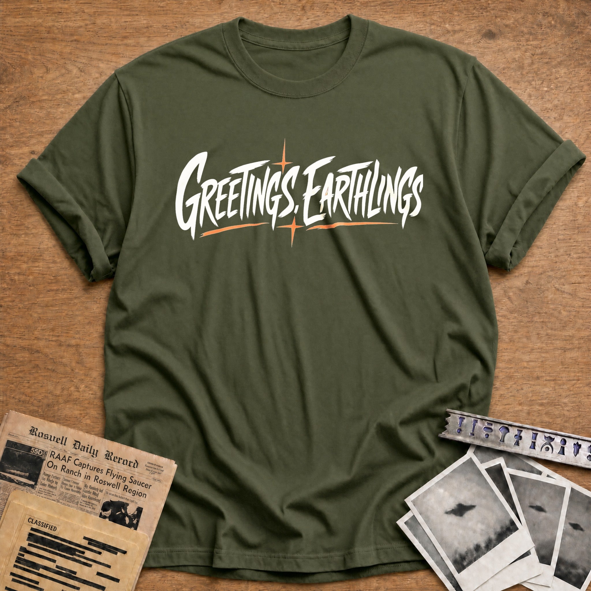 Earthlings, Welcome - Military Green