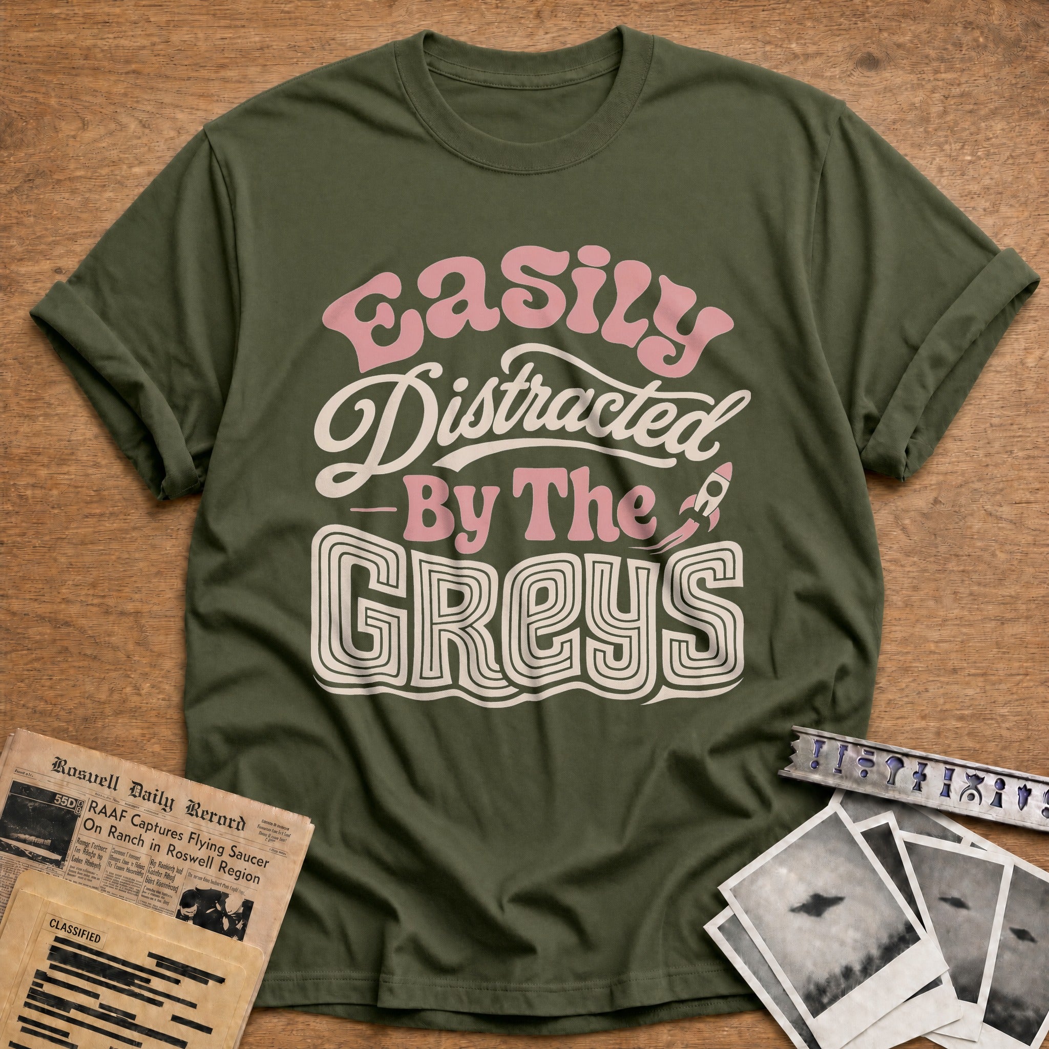 Easily Distracted By The Greys 02 - Military Green