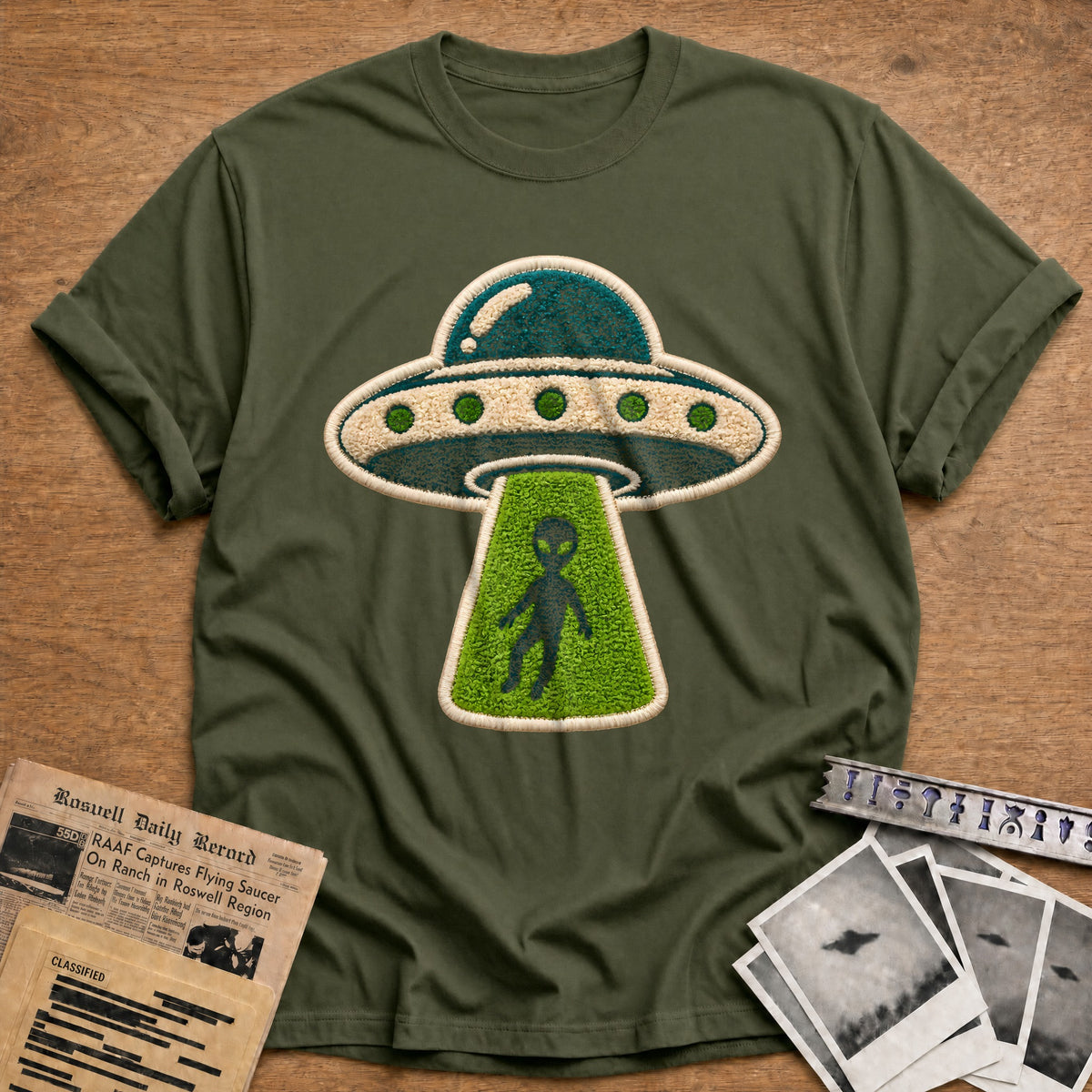Ember UFO 92 T-Shirt - Military Green
