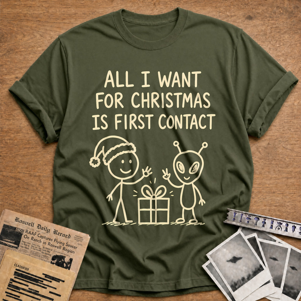 First Contact 25 T-Shirt - Military Green