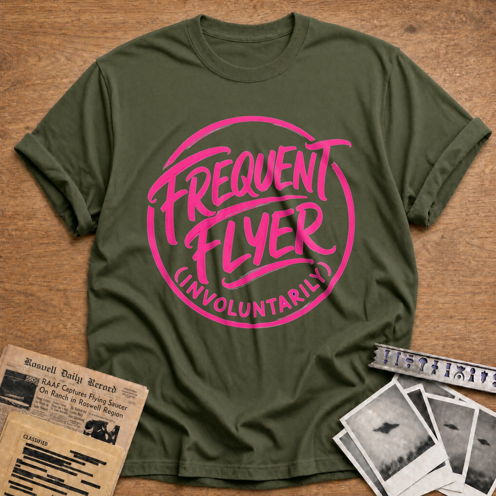 Frequent Flyer Involuntarily - Military Green