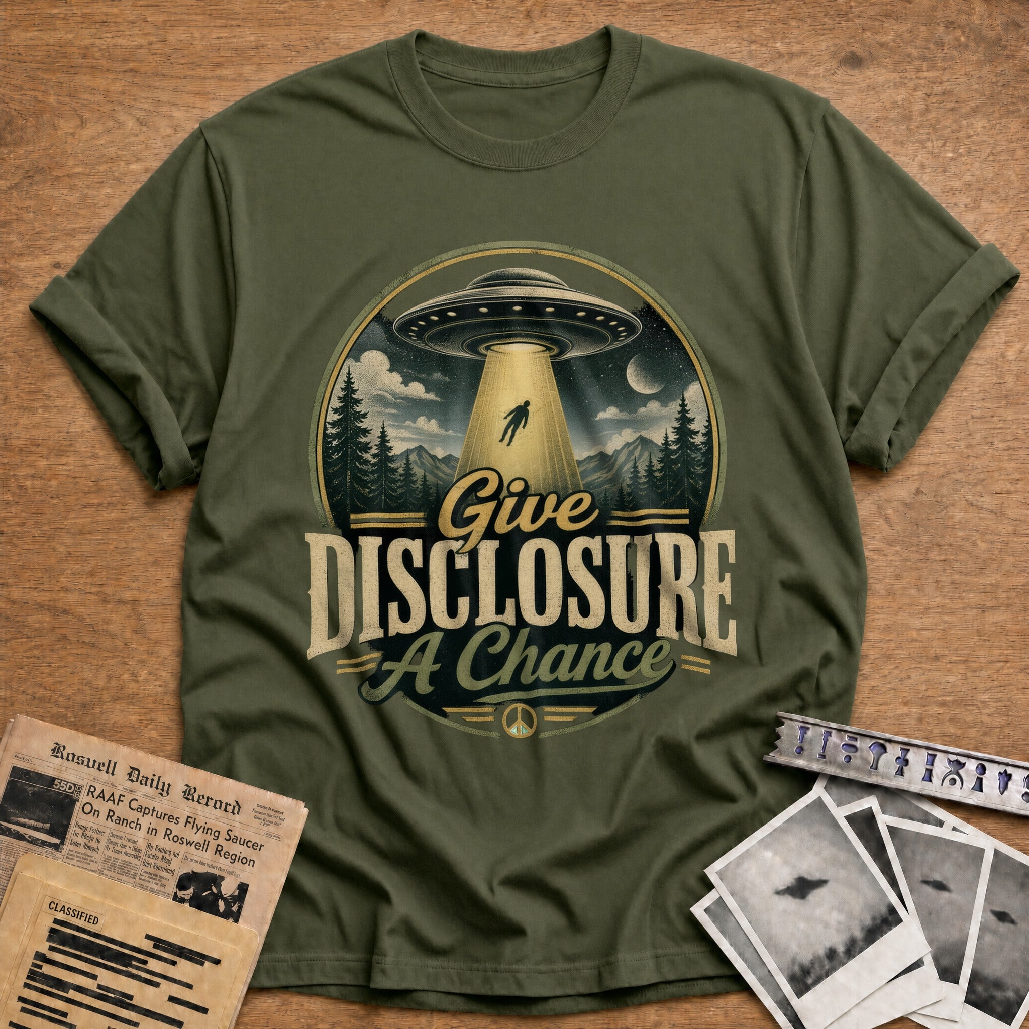 Give Disclosure A Chance 01 - Military Green