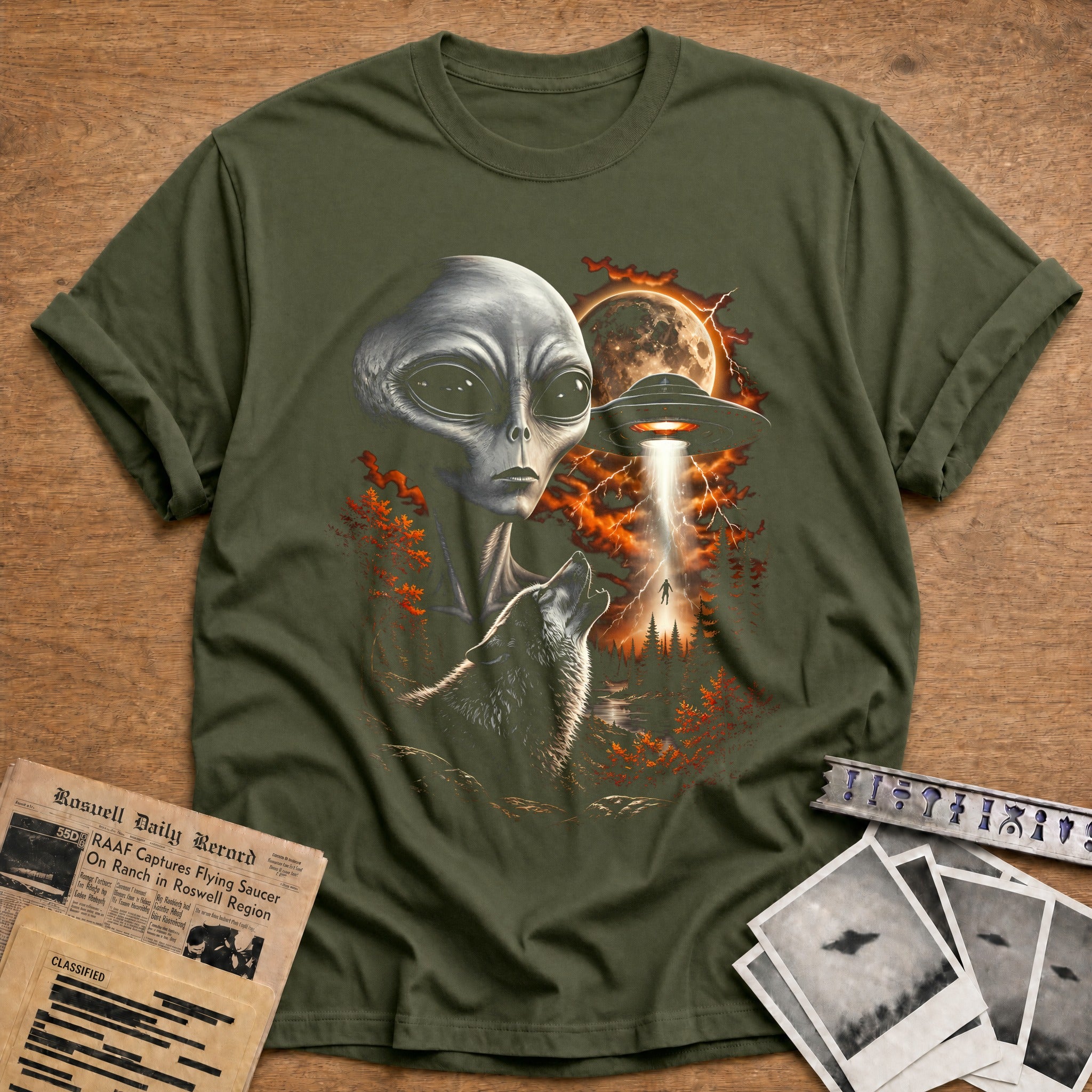 Grand Alien Ufo Wolf 56 - Military Green